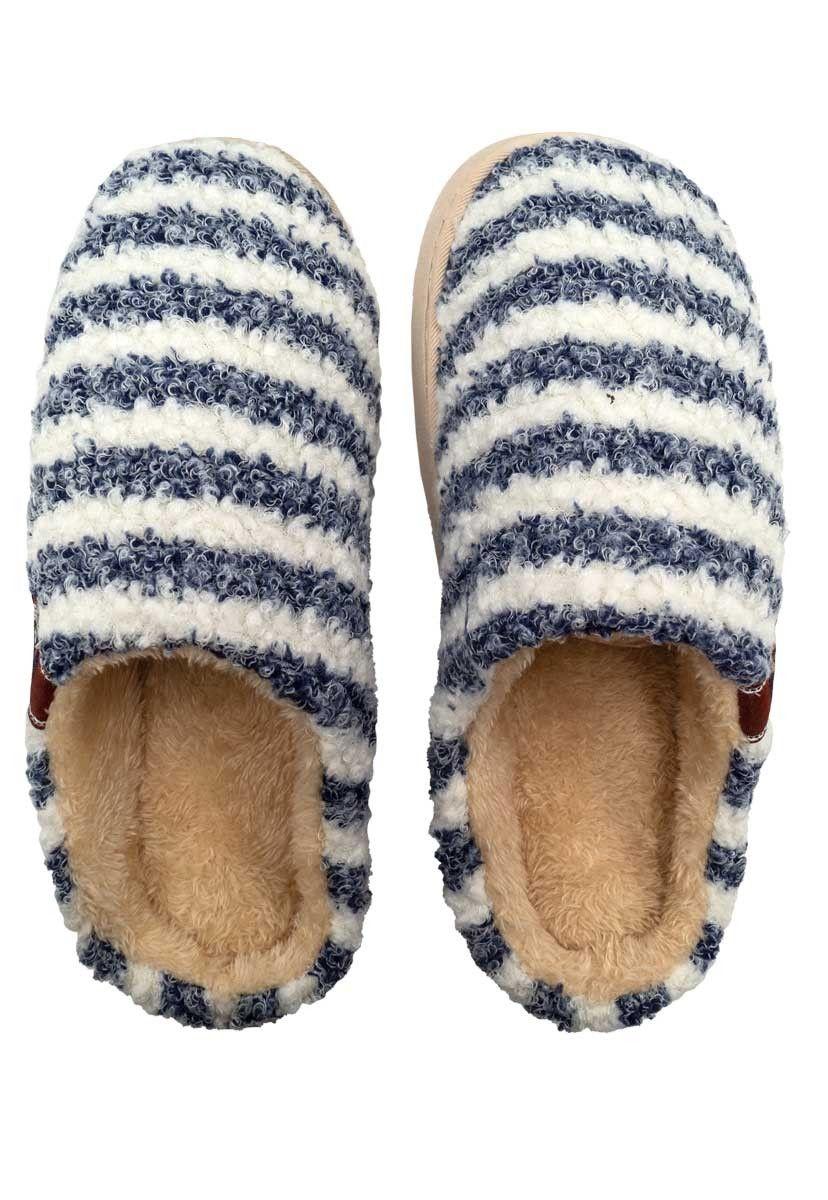 Pantufla Hombre Corderito Azul Topsoc-3