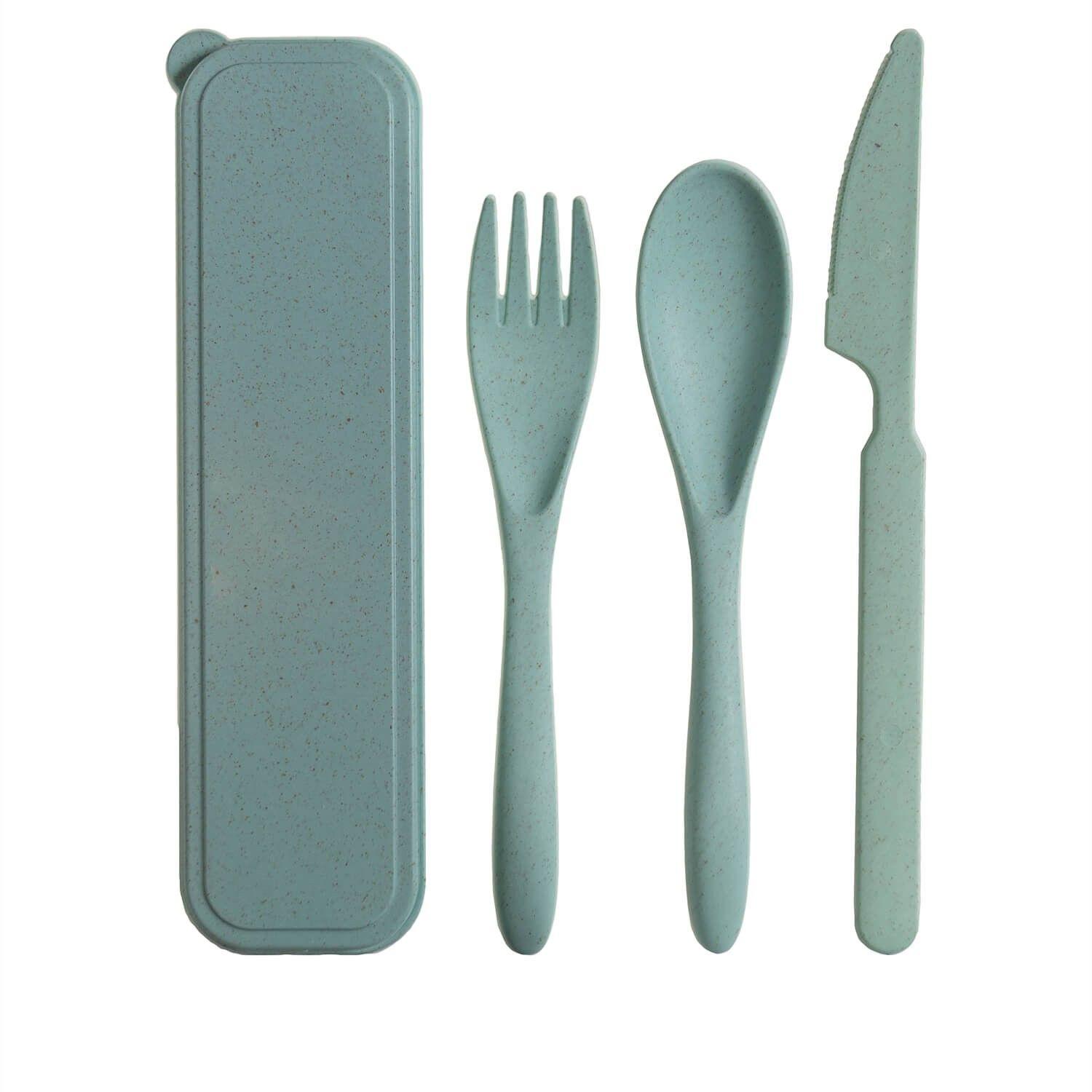 Set Cubiertos 1 Verde Topsoc-0