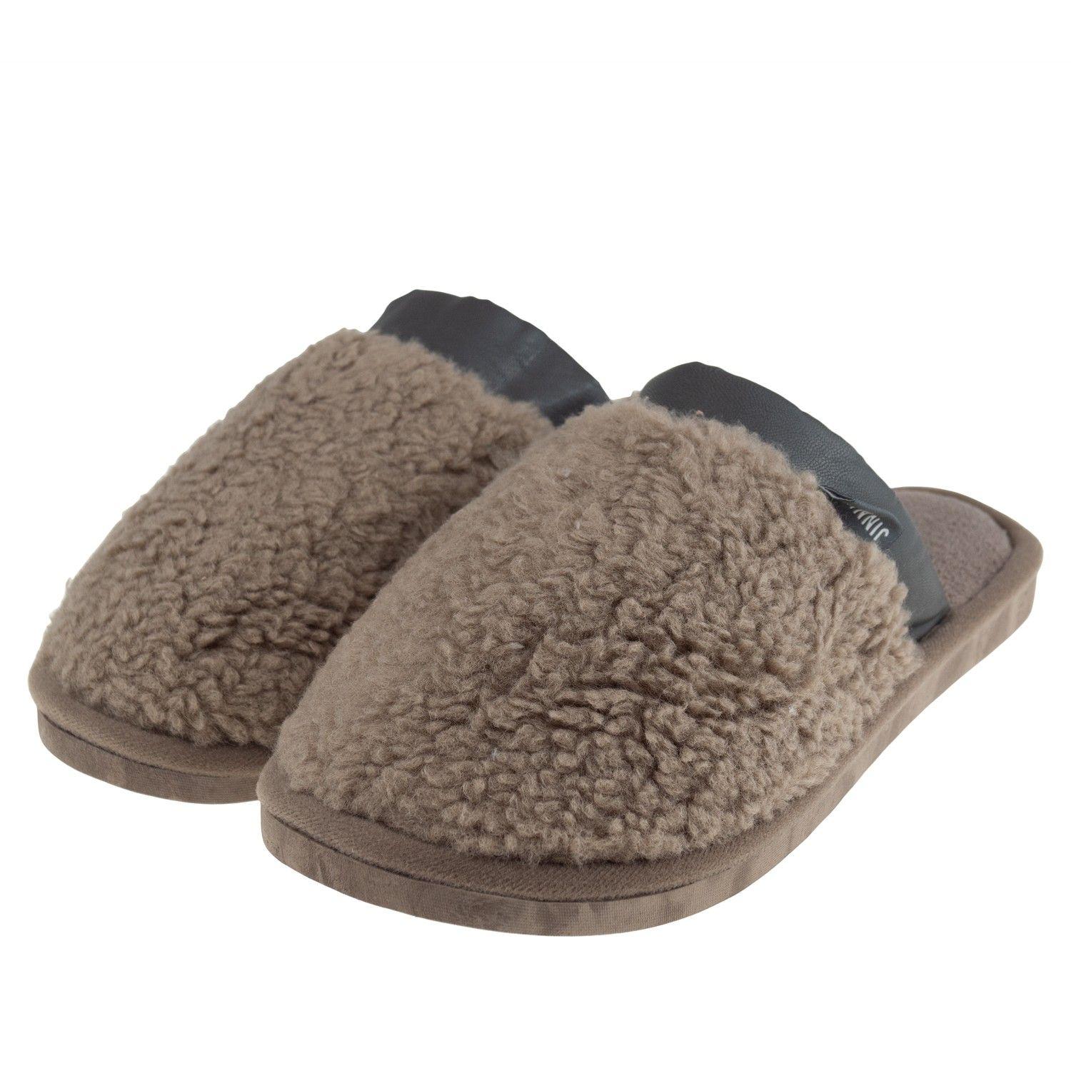 Pantufla Arrebol Marron Hombre Topsoc-0