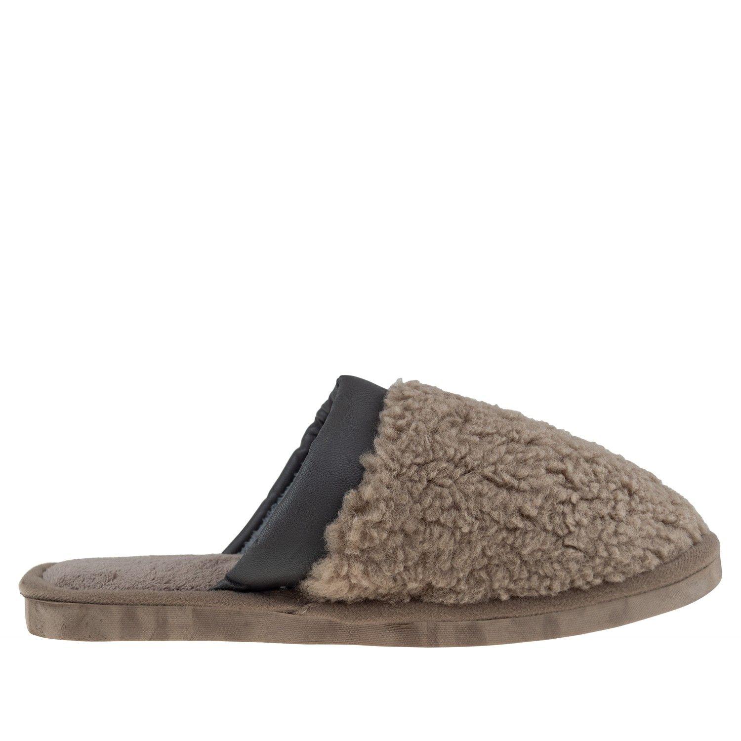 Pantufla Arrebol Marron Hombre Topsoc-1