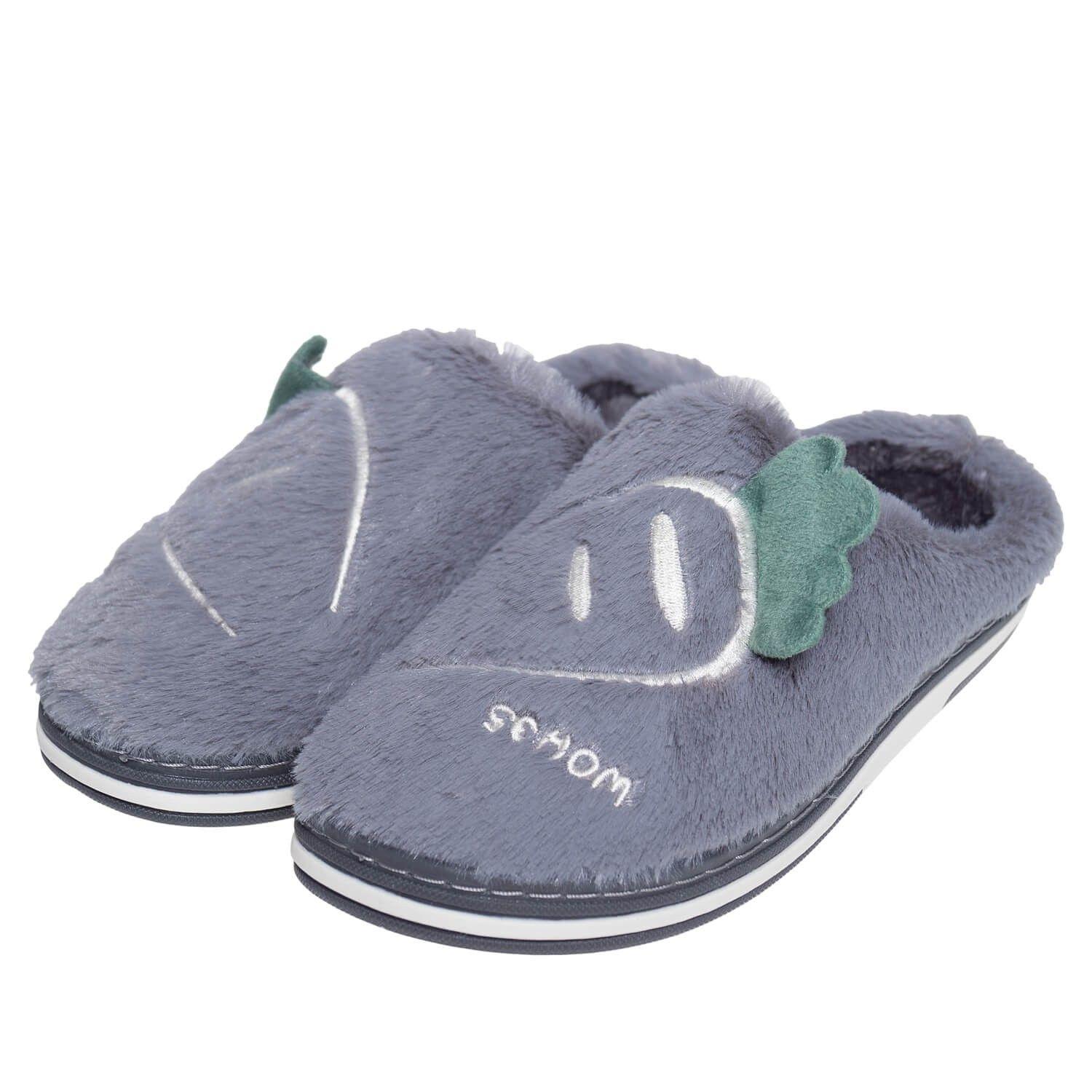 Pantufla Sehom Mujer Gris Topsoc-0