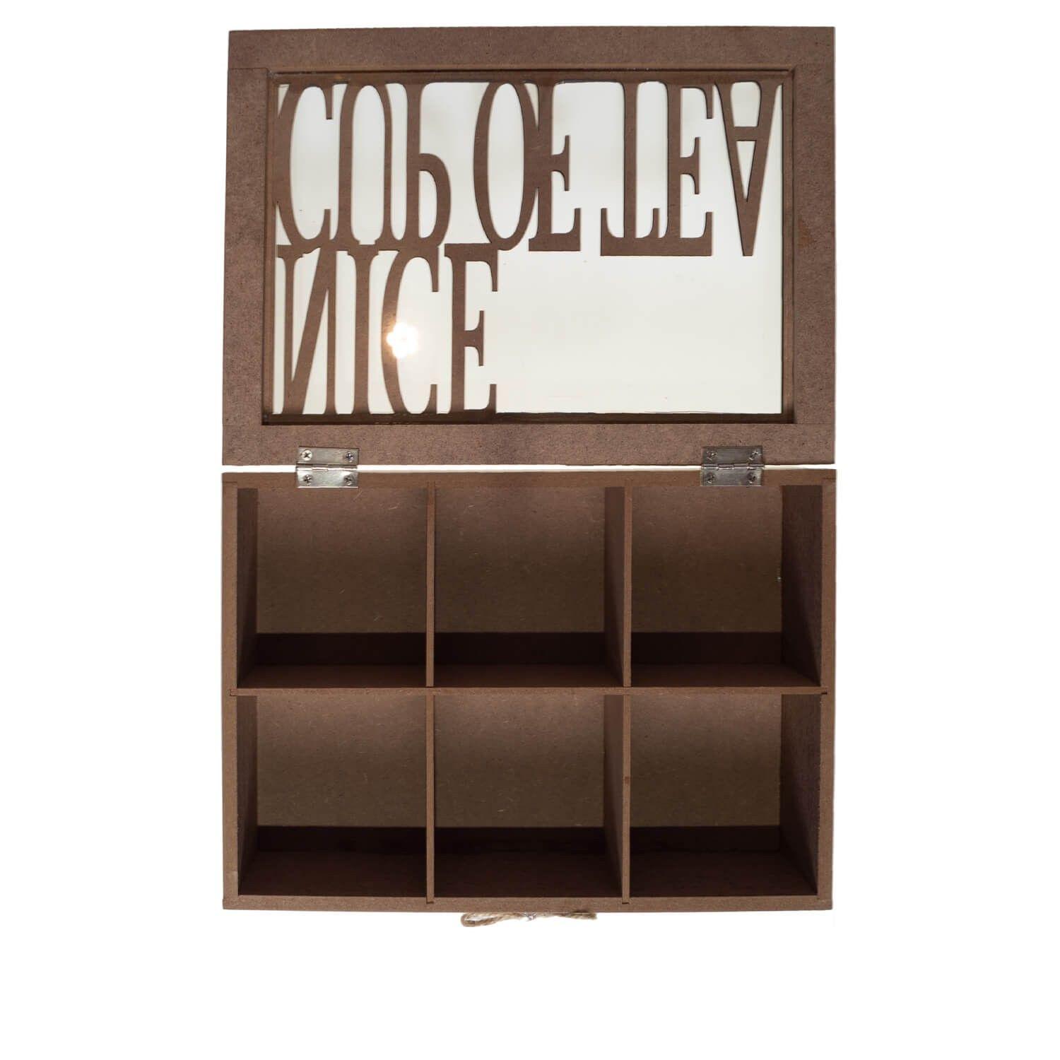 Caja de Madera 6 Divisiones Cup Cafe Topsoc-1