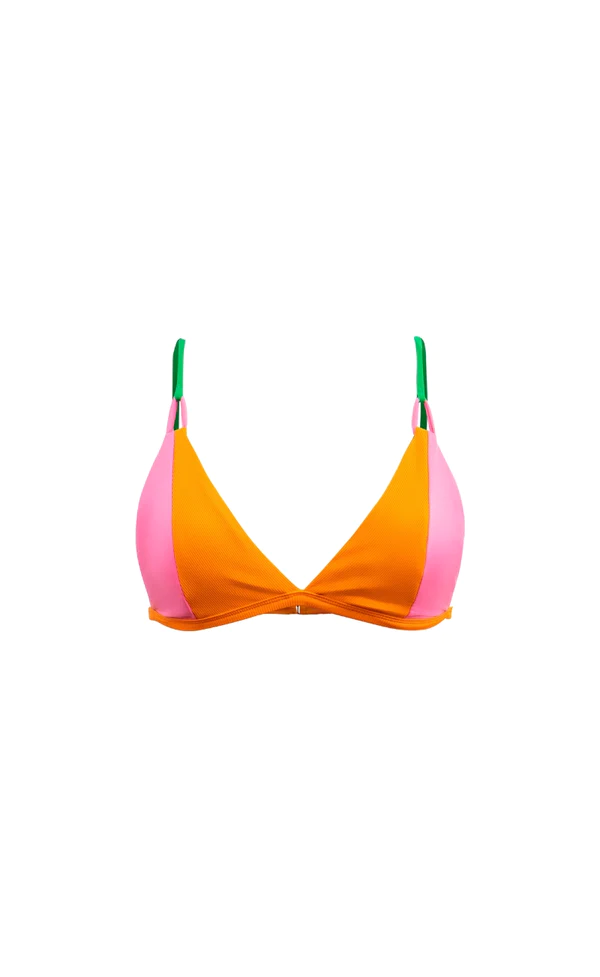 Bikini Reversible Mujer Naranjo Fiory -3