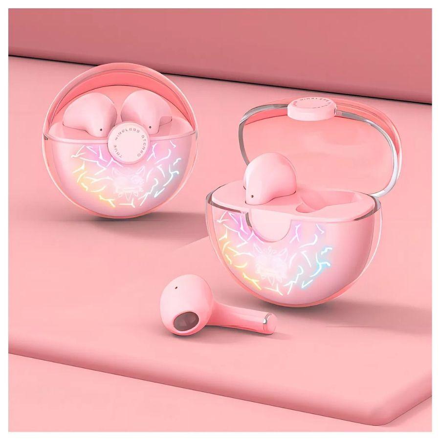 Audifonos Tws In-ear Inalámbricos Onikuma T35 Rosados-1