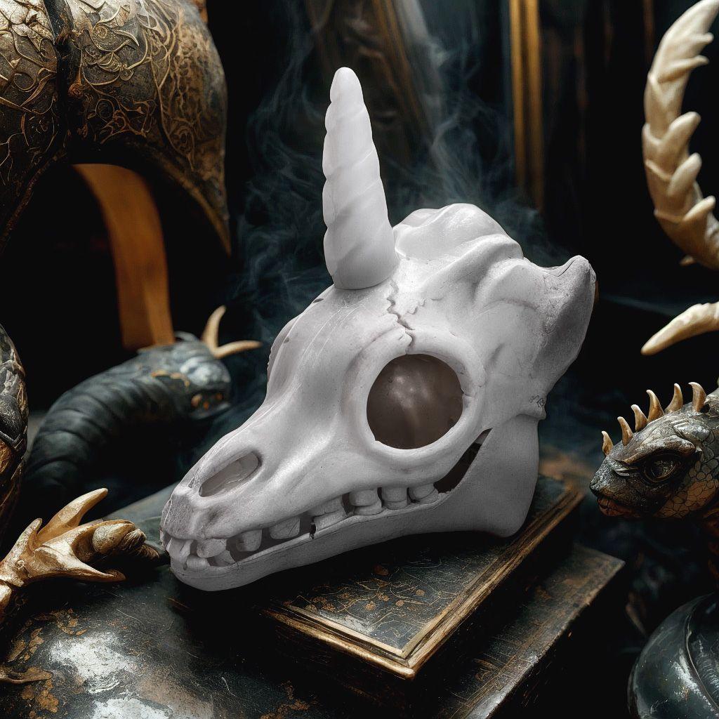 Esqueleto Cabeza de Unicornio Led-2