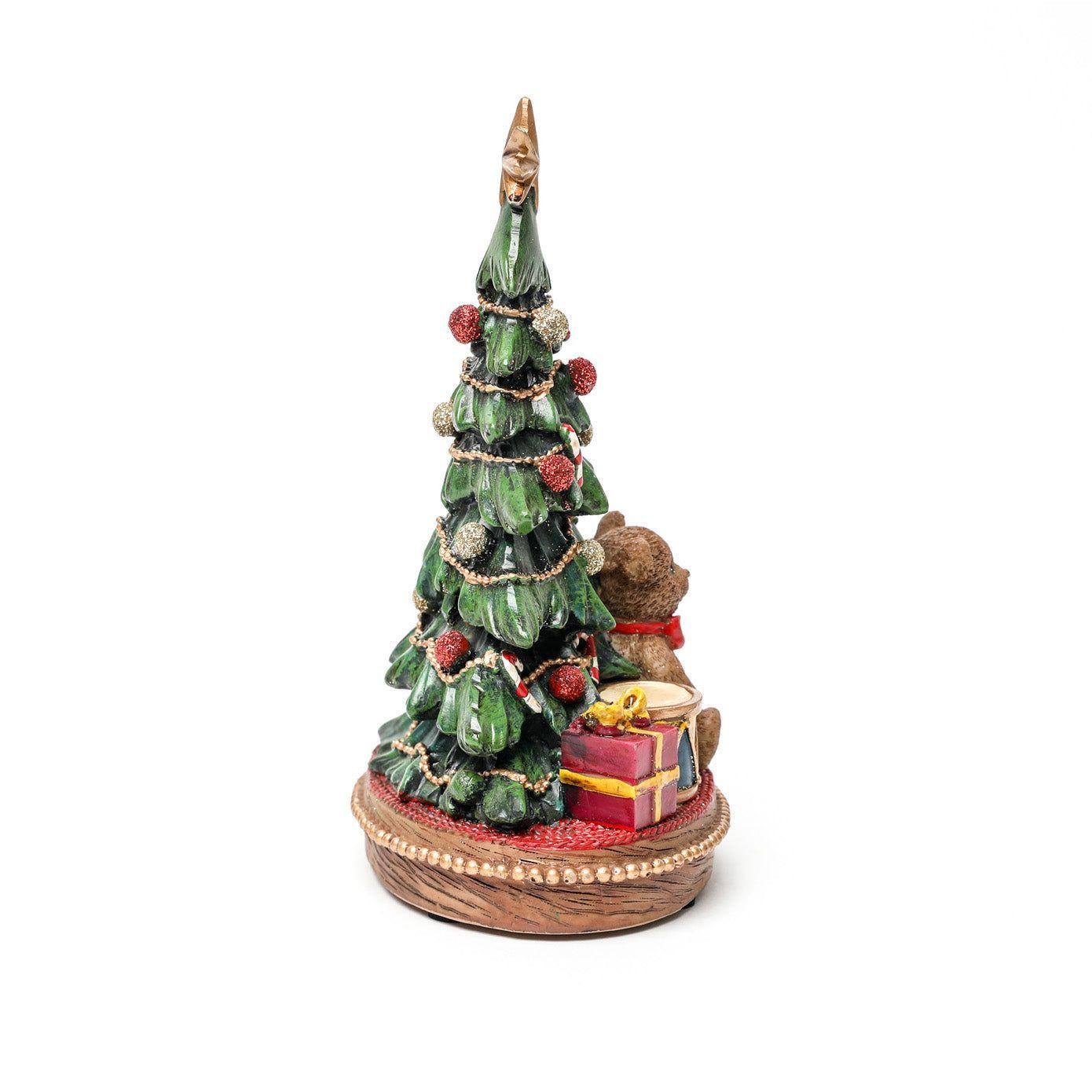 Árbol Navideño con Regalos Vintage 17 cm-2