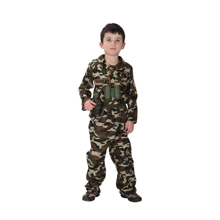 Disfraz de soldado camuflado para niño-2