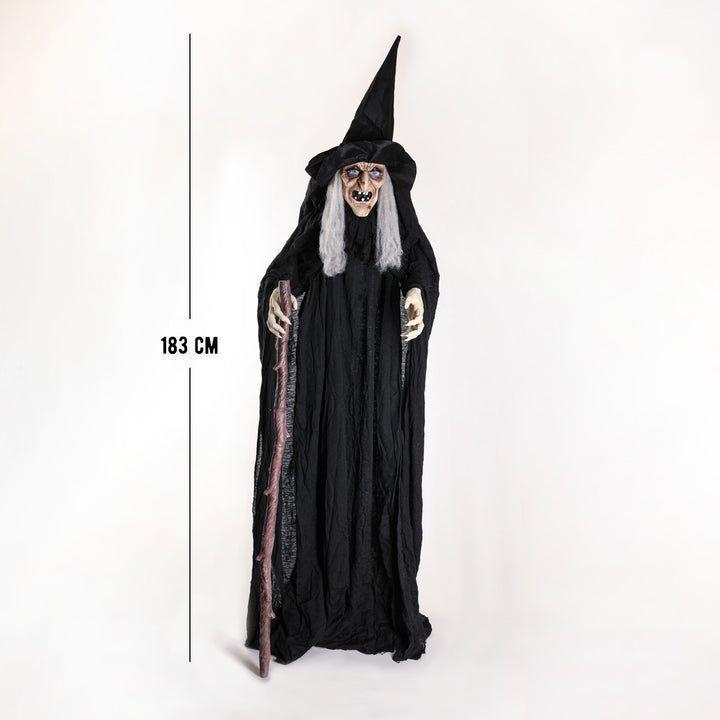 Animatronic de Bruja con bastón-1