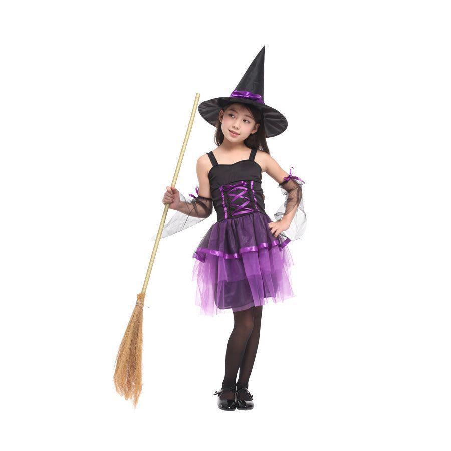 Disfraz de Bruja Clásica Morado-0