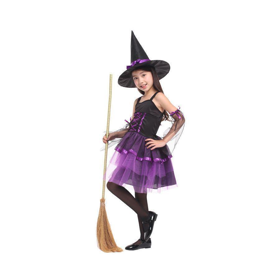 Disfraz de Bruja Clásica Morado-2