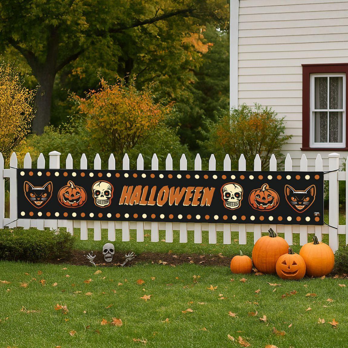 Banner Vintage Halloween 3 mts-1