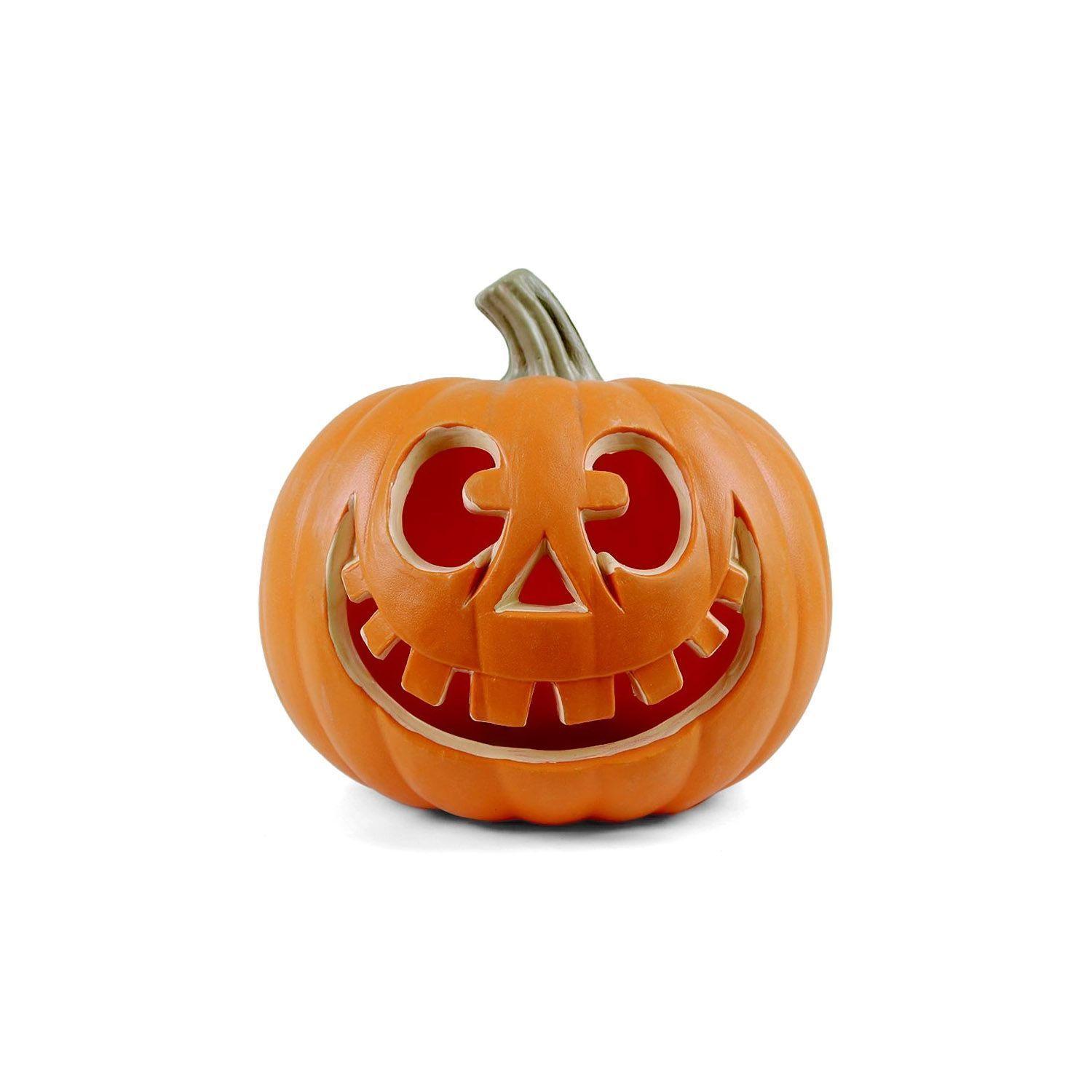 Calabaza con Luz Led 24 x 22 cm decorativa-0