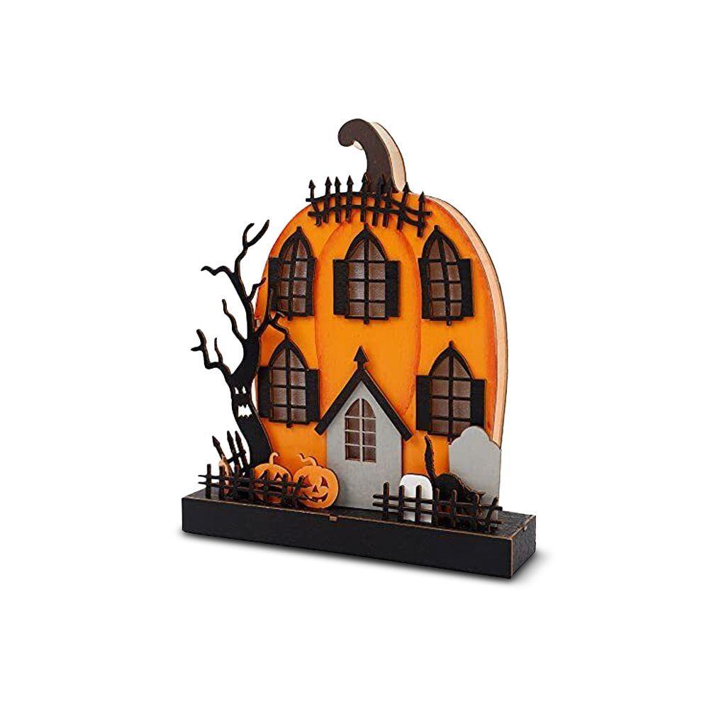 Casa Calabaza Embrujada Led-2