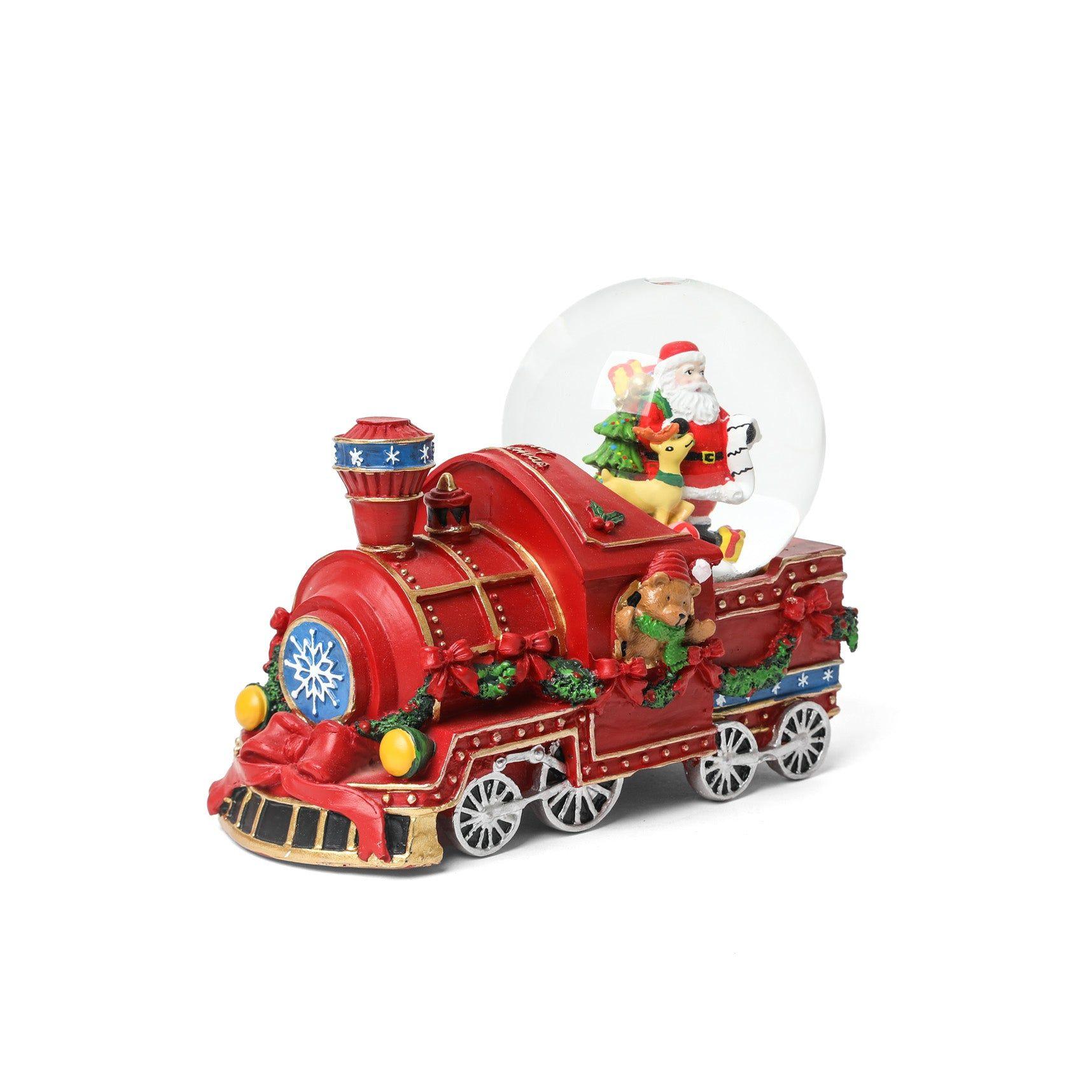 Globo de Agua Tren Navideño con Santa 19,5 cm-2