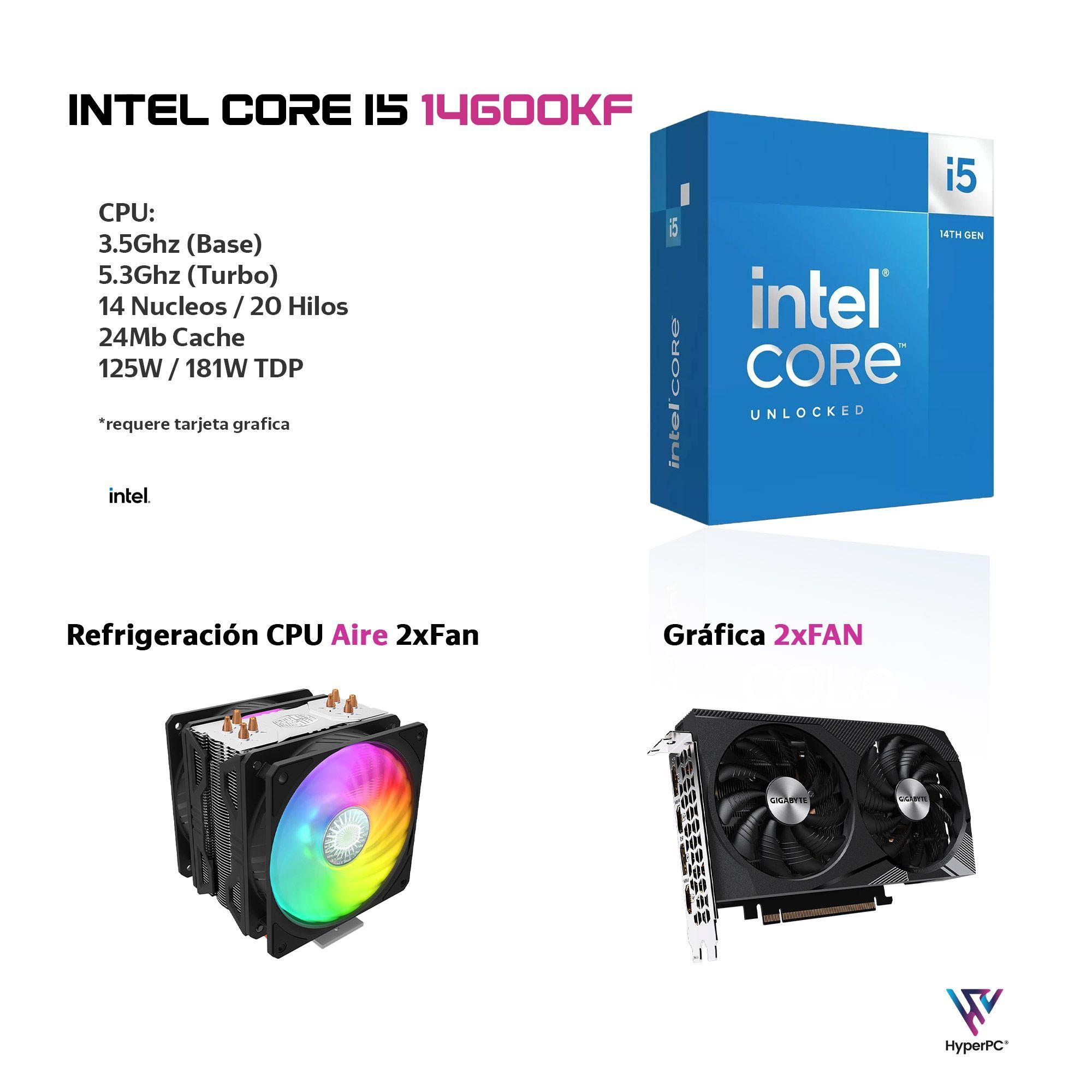 PC GAMER INTEL CORE i5 14600K 32gb DDR5 2Tb RTX 5070 12Gb WiFi-2