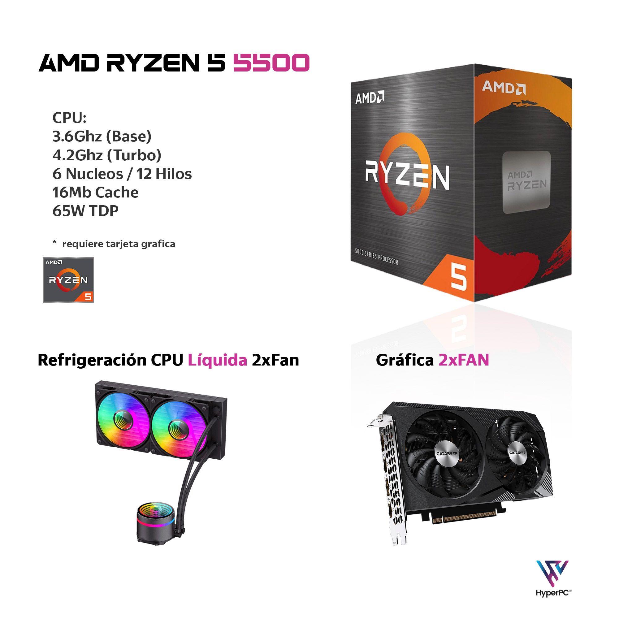PC GAMER Blanco AMD RYZEN 5 5500 32gb 2Tb RTX 4060 WiFi-2