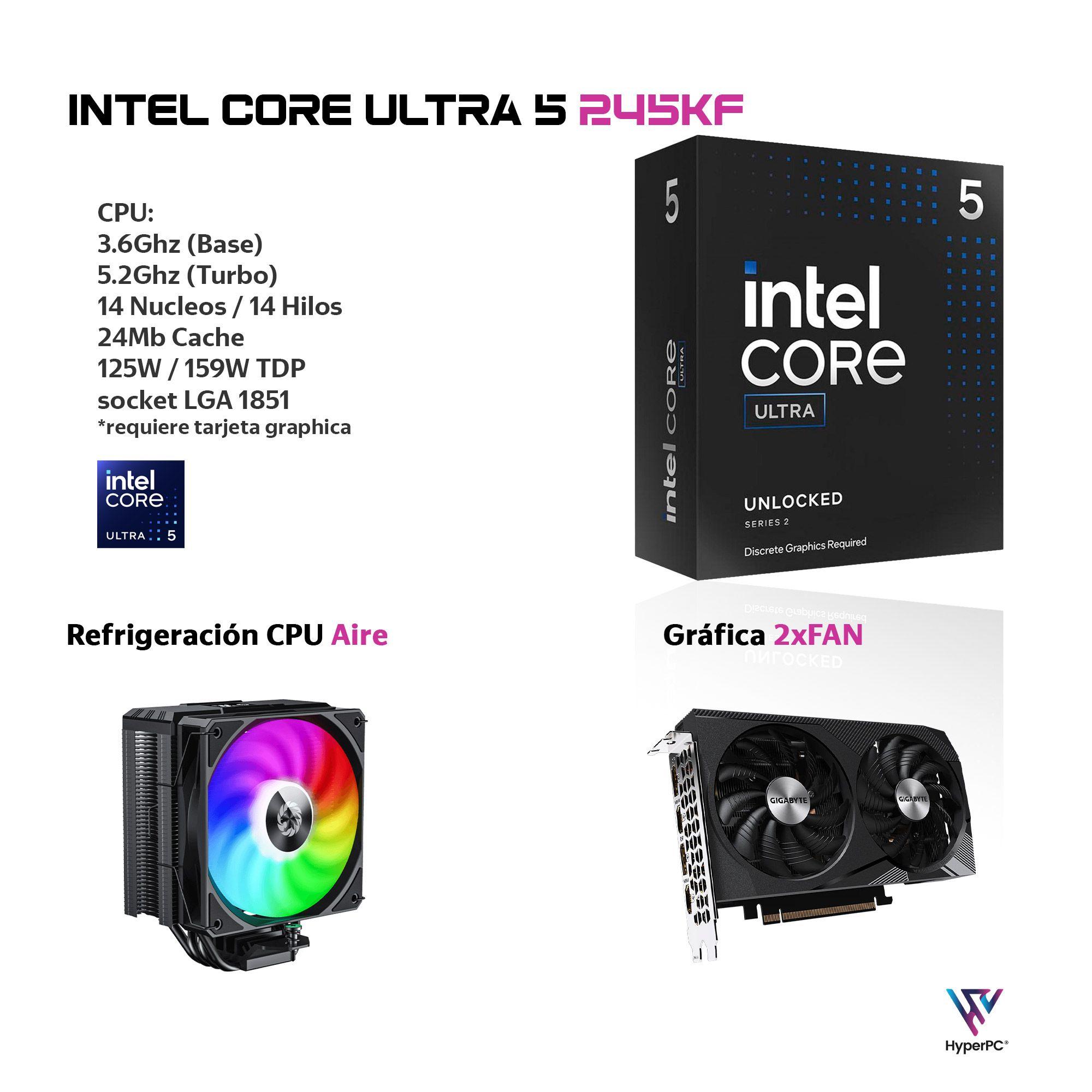 PC GAMER Blanco INTEL Core Ultra 5 245KF 16Gb 1Tb RTX 3050 WiFi-2