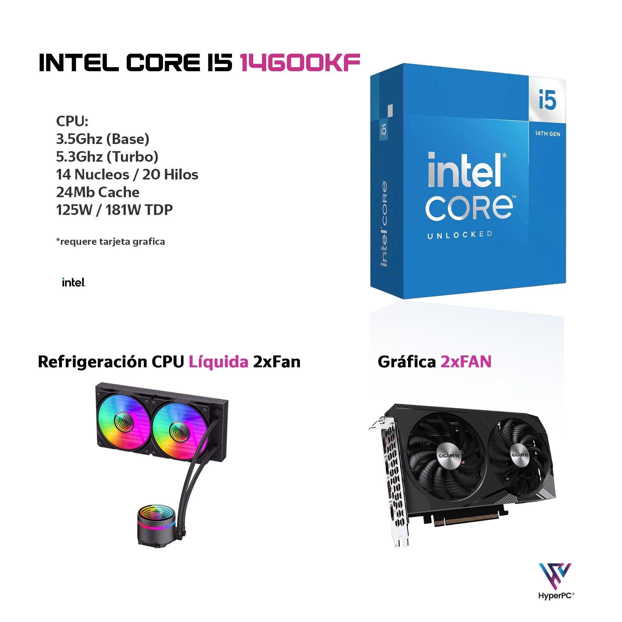 PC GAMER INTEL CORE i5 14600K 64gb DDR5 1Tb RTX 5060 Ti 16Gb WiFi-2