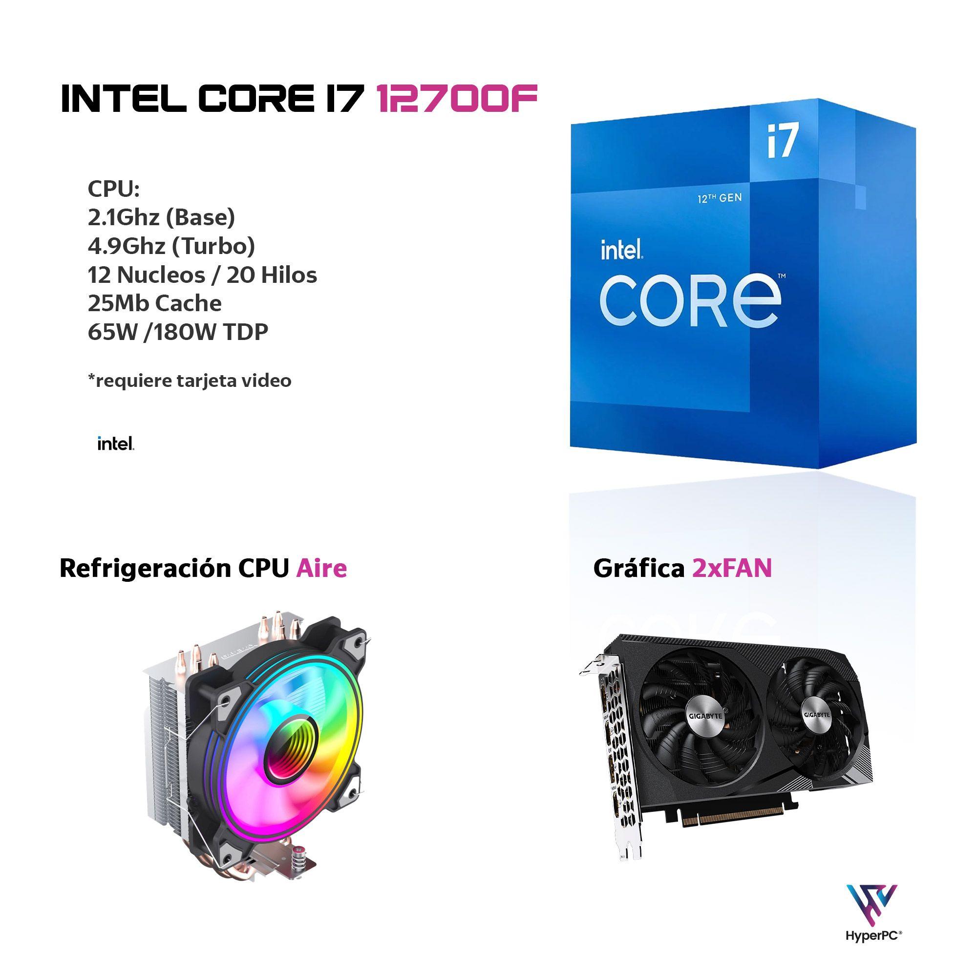 PC GAMER Trio INTEL CORE i7 12700 32Gb DDR5 1Tb RX 7600 -2