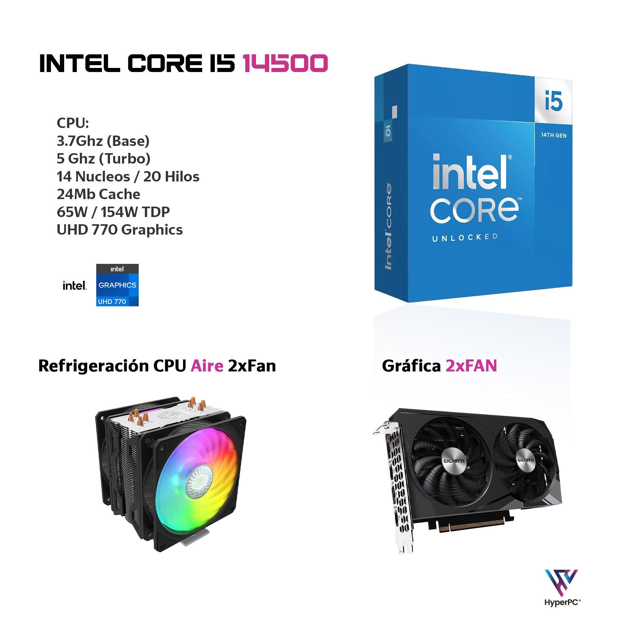 PC GAMER INTEL CORE i5 14500 32gb DDR5 1Tb RTX 3060 WiFi Air-2