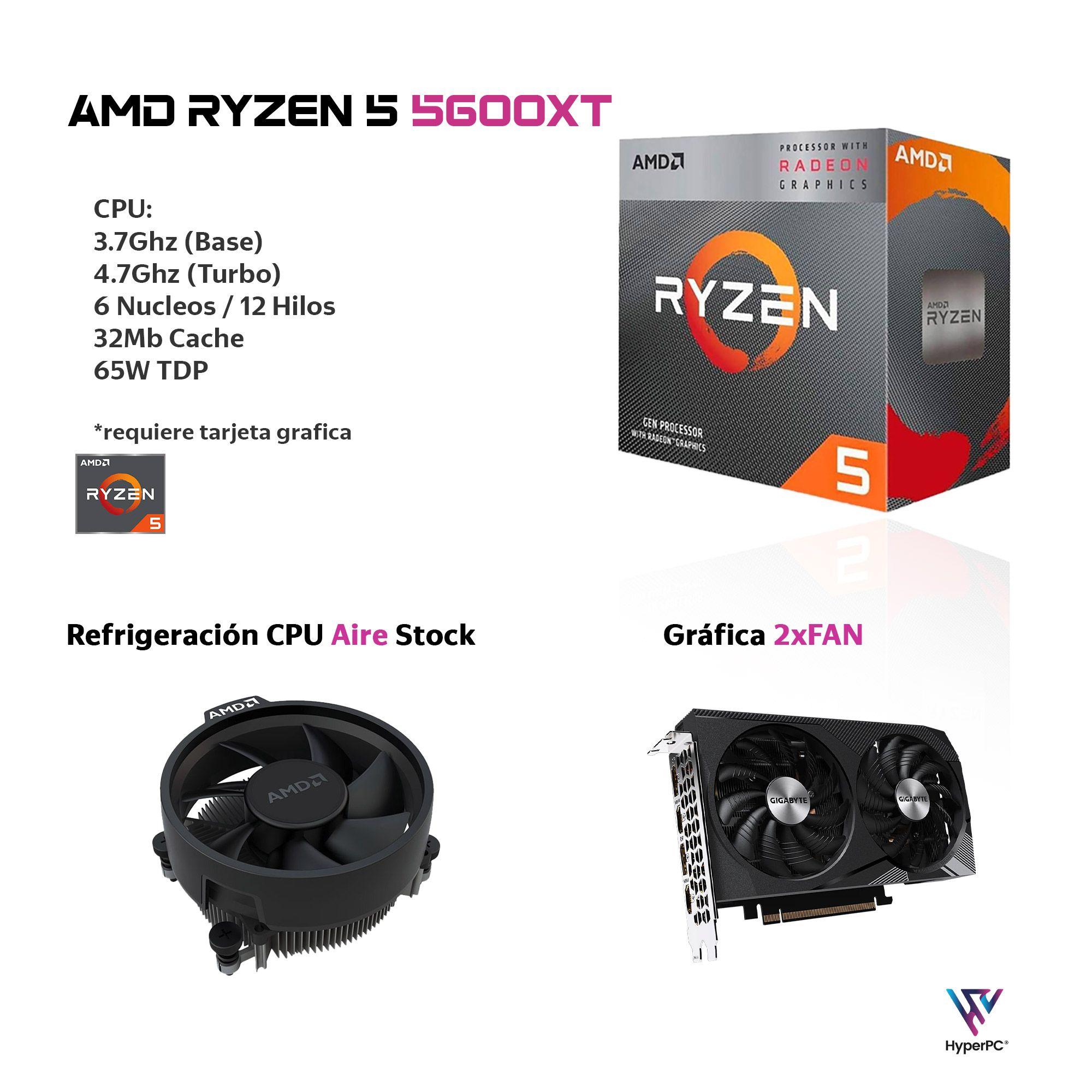 PC GAMER Blanco AMD RYZEN 5 5600XT 16gb 1Tb GTX 1650 WiFi-2