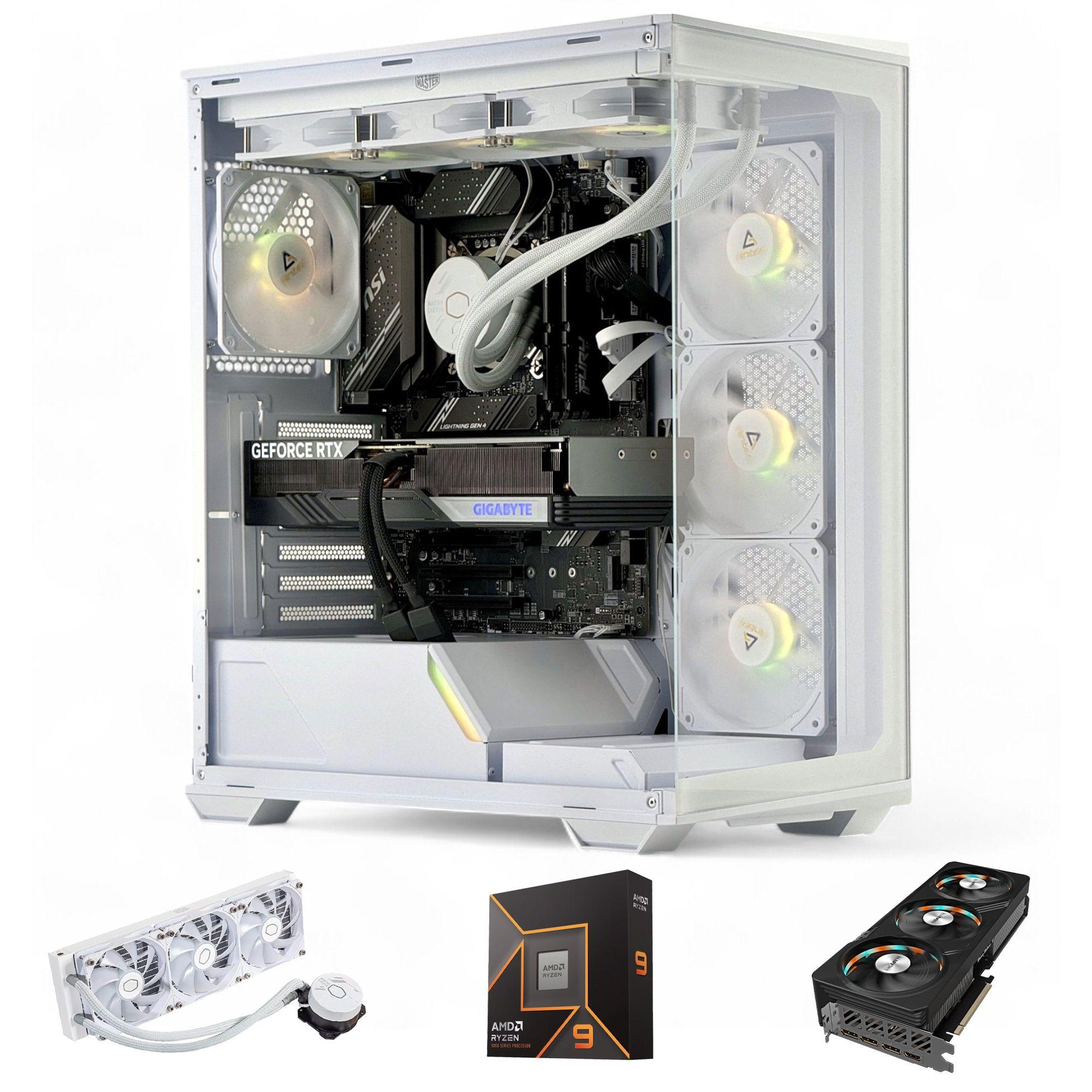 PC GAMER Blanco AMD RYZEN 9 9900X 32gb 1Tb RTX 4080 SUPER WiFi-0