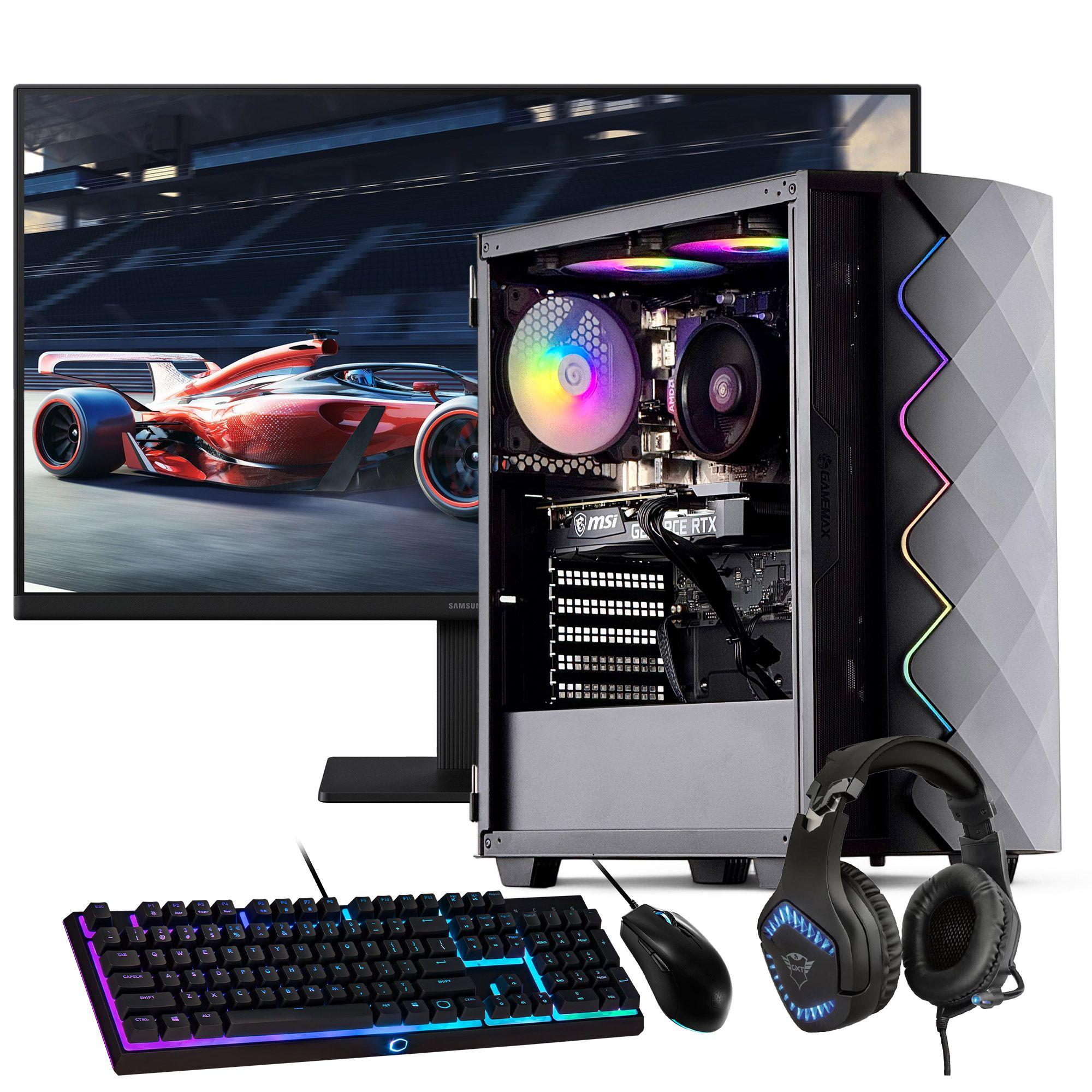 PC GAMER + MONITOR 24 + Perif: AMD RYZEN 5 5600XT 32Gb 2Tb RTX 3050-0