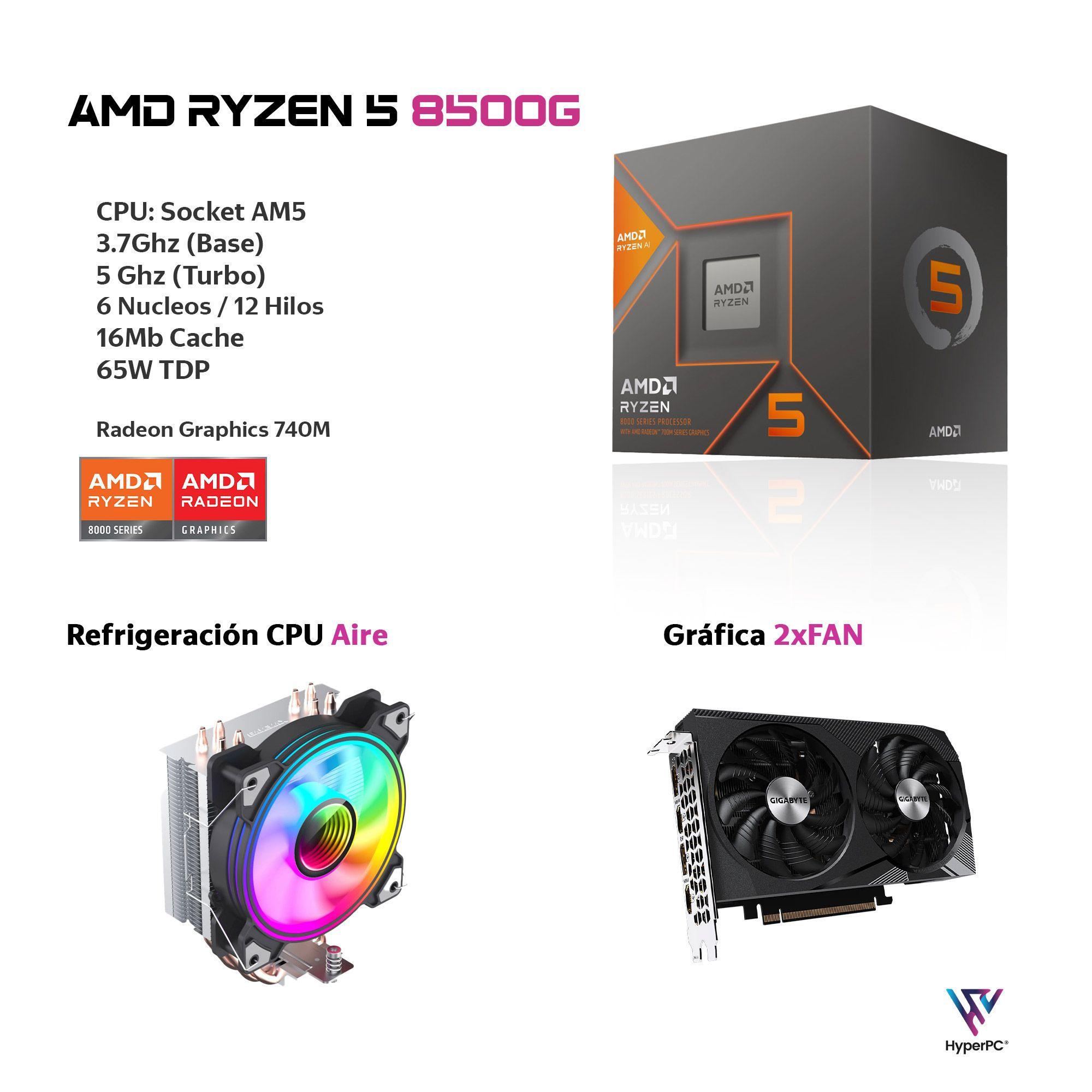 PC GAMER AMD RYZEN 5 8500G 32gb DDR5 1Tb RTX 3060 WiFi-2
