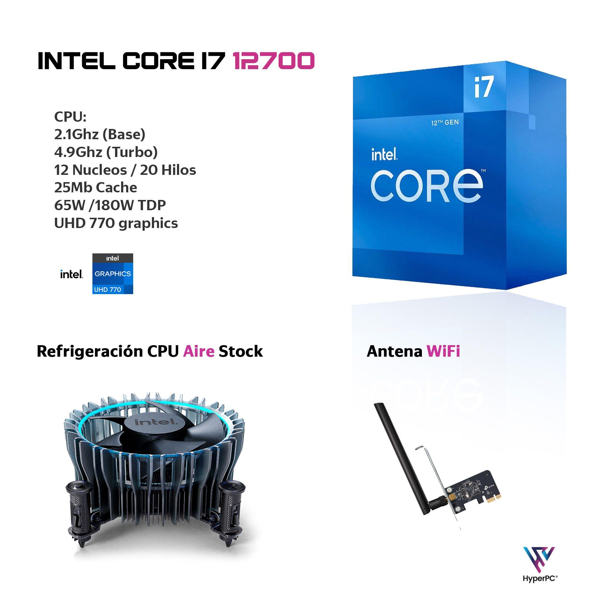 PC mini + MONITOR 24 + Perif: INTEL CORE i7 12700 32Gb DDR5 1Tb UHD 770 WiFi-1