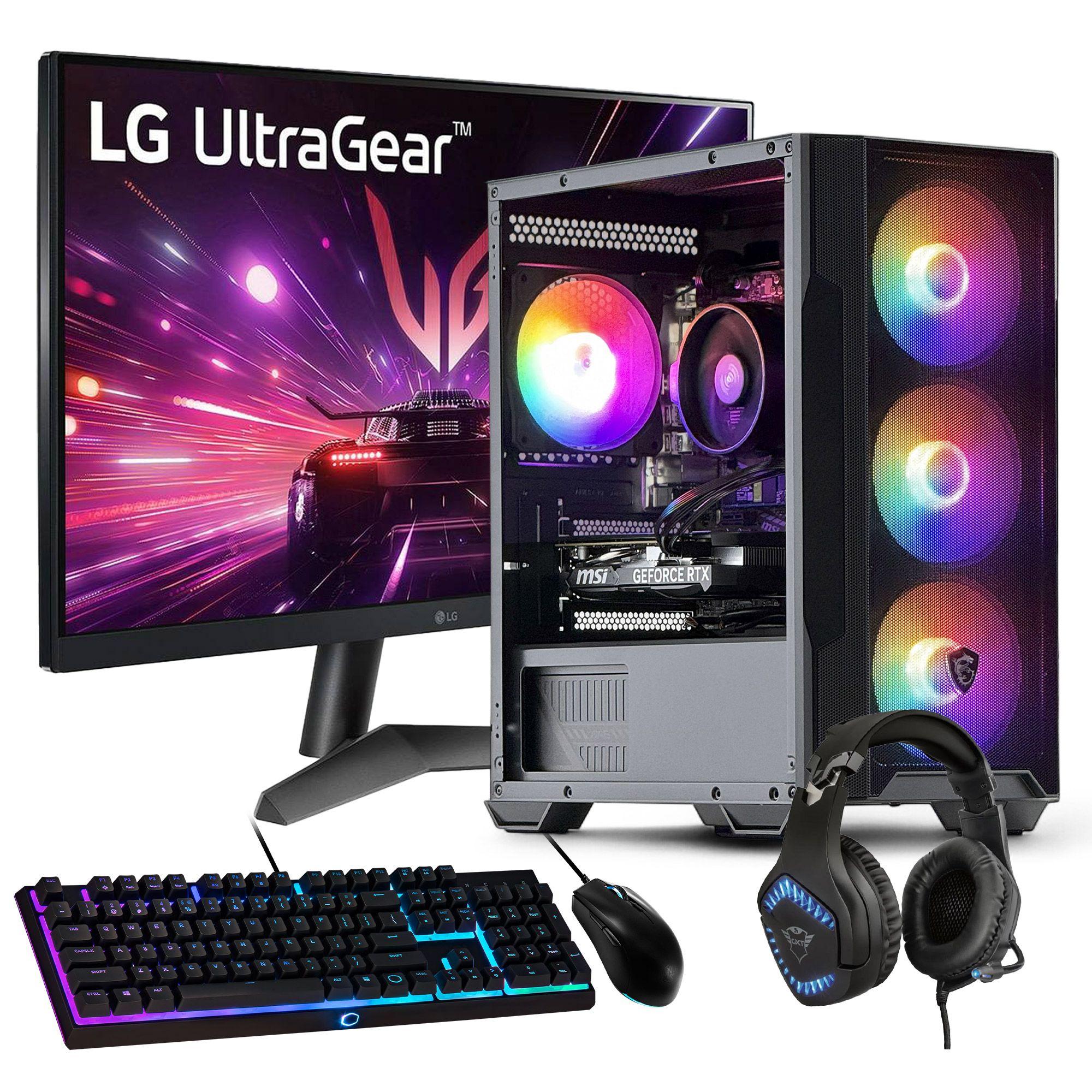 PC GAMER + MONITOR 24 + Perif: AMD RYZEN 5 5600XT 32gb 1Tb RTX 3050 WiFi-0