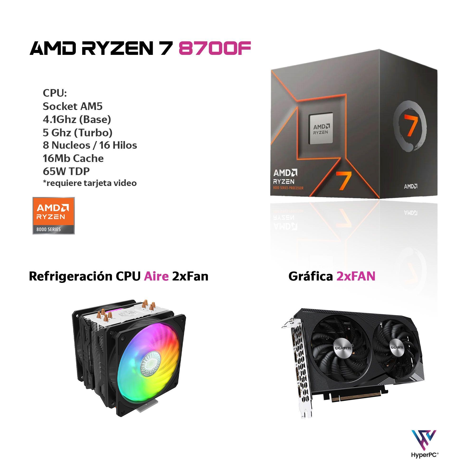 PC GAMER AMD RYZEN 7 8700 32Gb DDR5 1Tb RTX 3060 WiFi Air-2