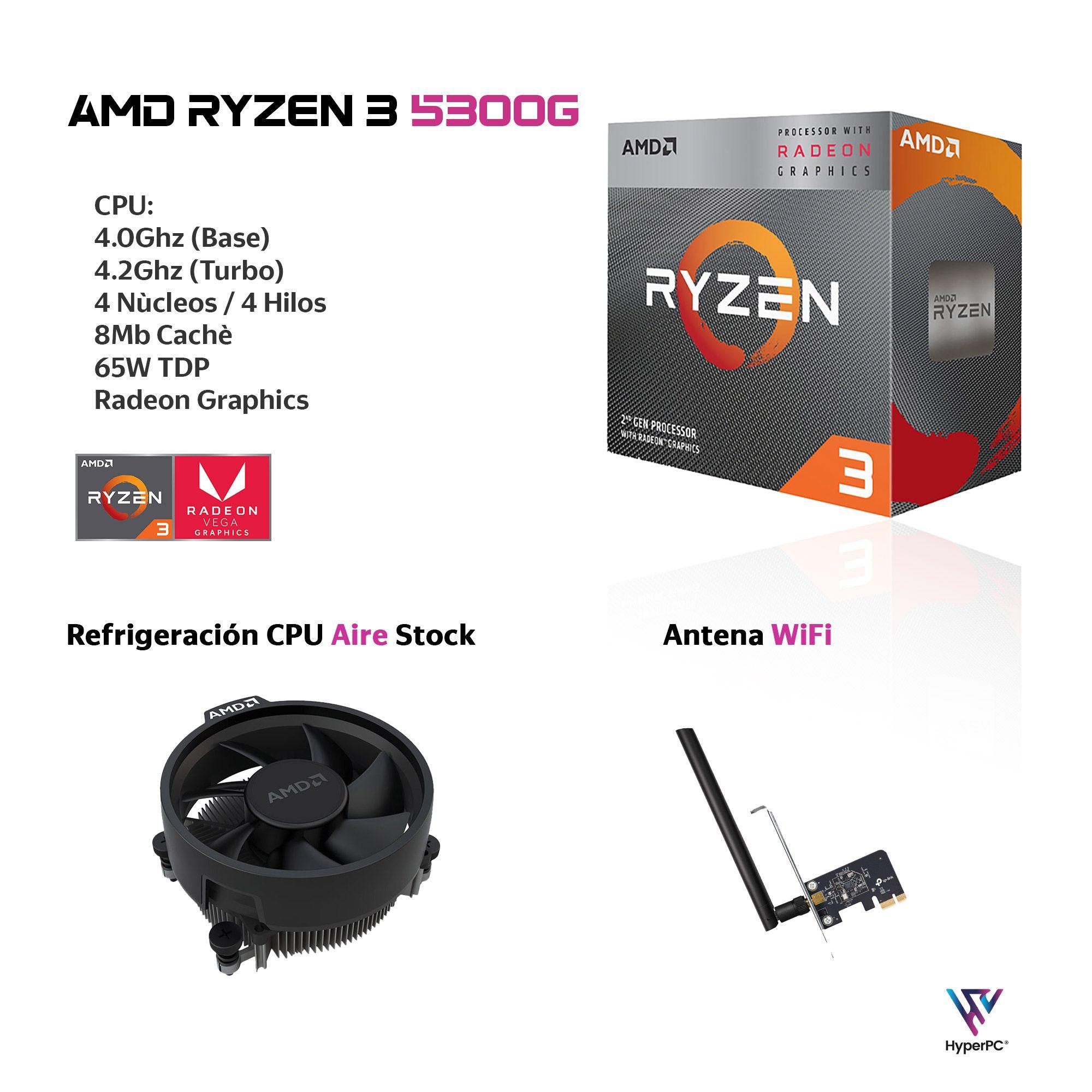 PC GAMER AMD RYZEN 3 5300G Vega 6 16gb 1Tb WiFi-2