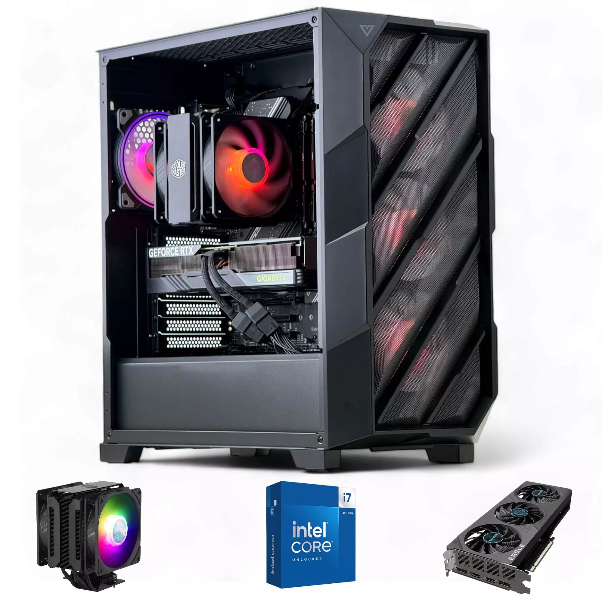 PC GAMER INTEL CORE i7 14700K 64gb DDR5 2Tb RTX 4070 SUPER WiFi Air-0