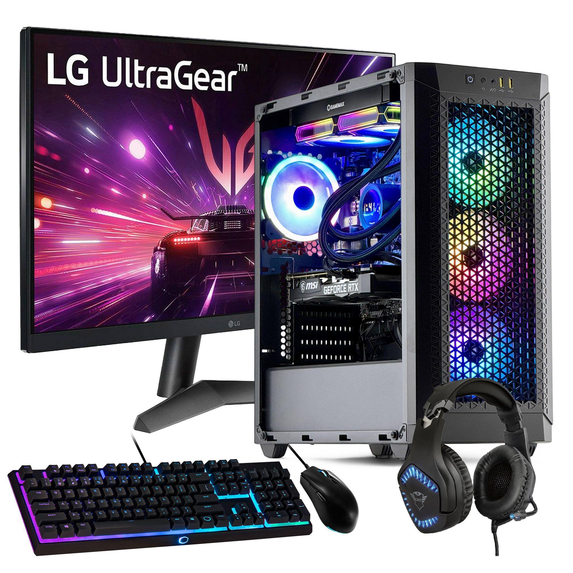 PC GAMER + MONITOR 27 + Perif: AMD RYZEN 5 8400 32Gb 1Tb RTX 4060 WiFi-0