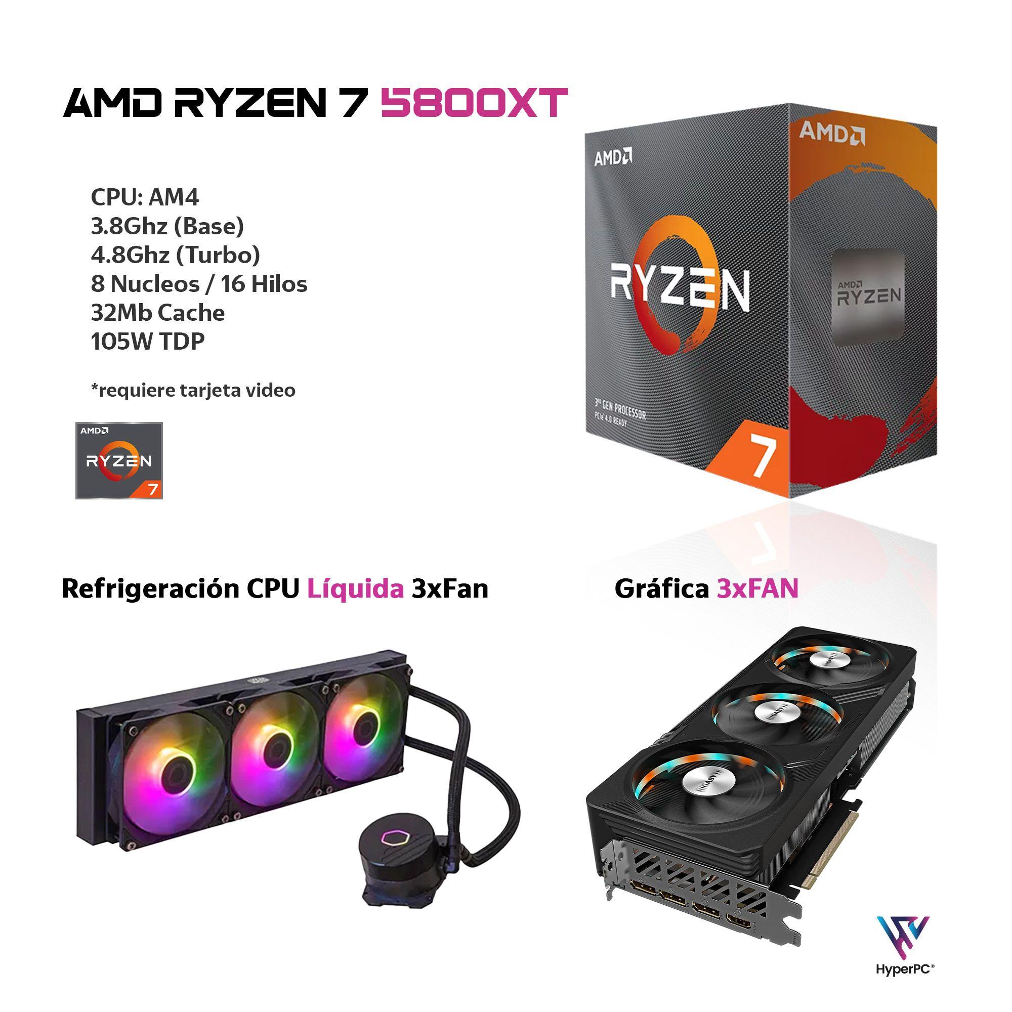 PC GAMER AMD RYZEN 7 5800XT 32gb 1Tb RX7700 XT 12Gb WiFi-2