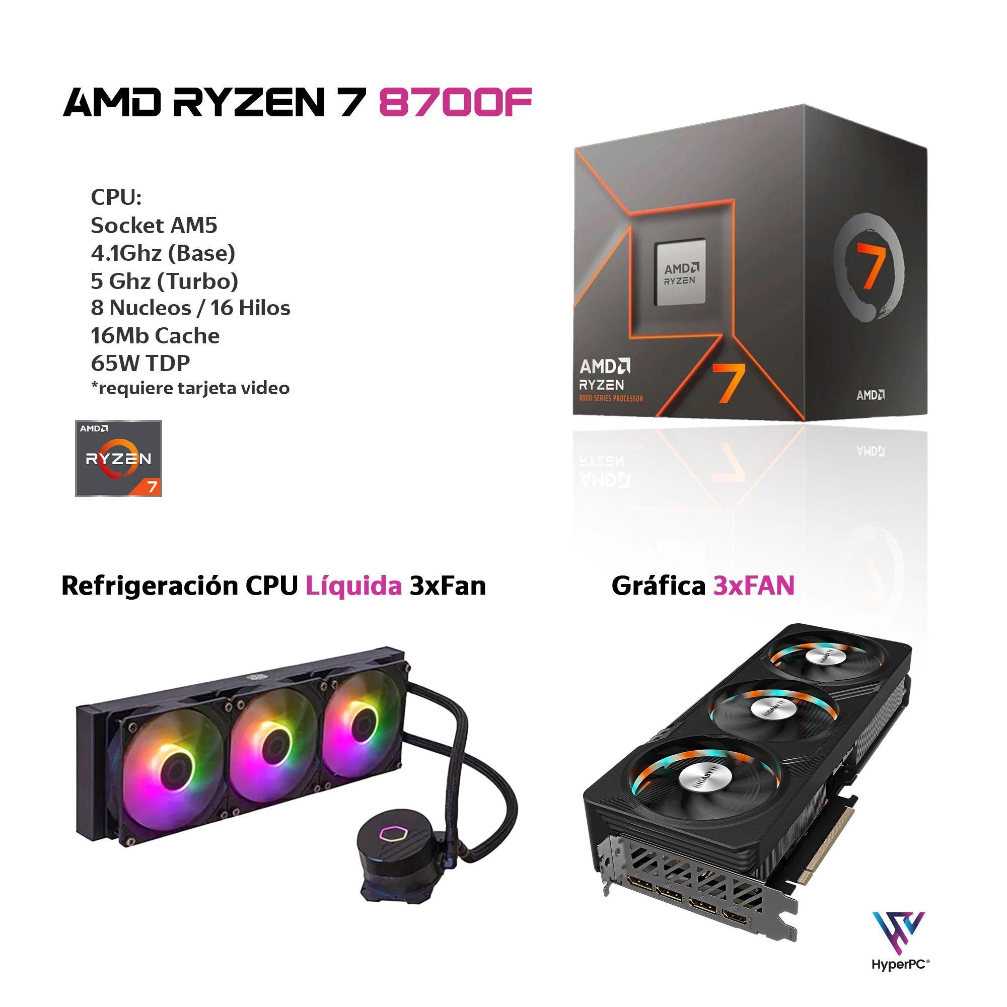PC GAMER AMD RYZEN 7 8700 64gb 2Tb RTX 5070 Ti 16Gb WiFi-2