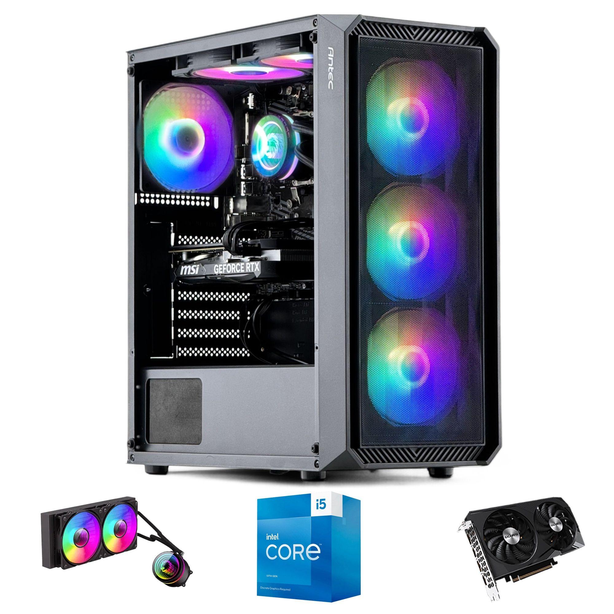 PC GAMER + MONITOR 24 + Perif: INTEL CORE i5 13400 16gb DDR5 1Tb RTX 3060 WiFi-1