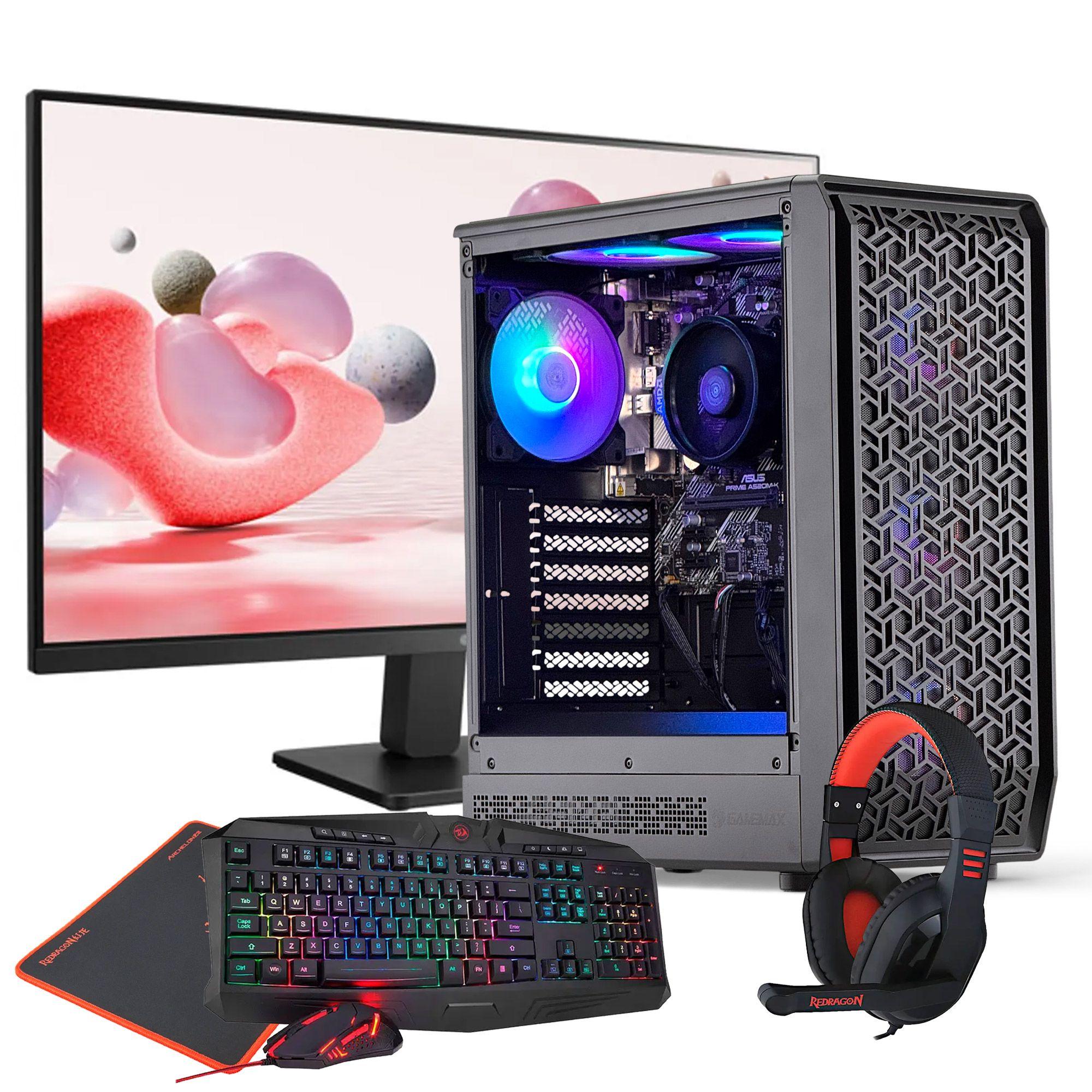PC GAMER + MONITOR 24 + Perif: AMD RYZEN 5 8500G 16Gb 1Tb 740M-0