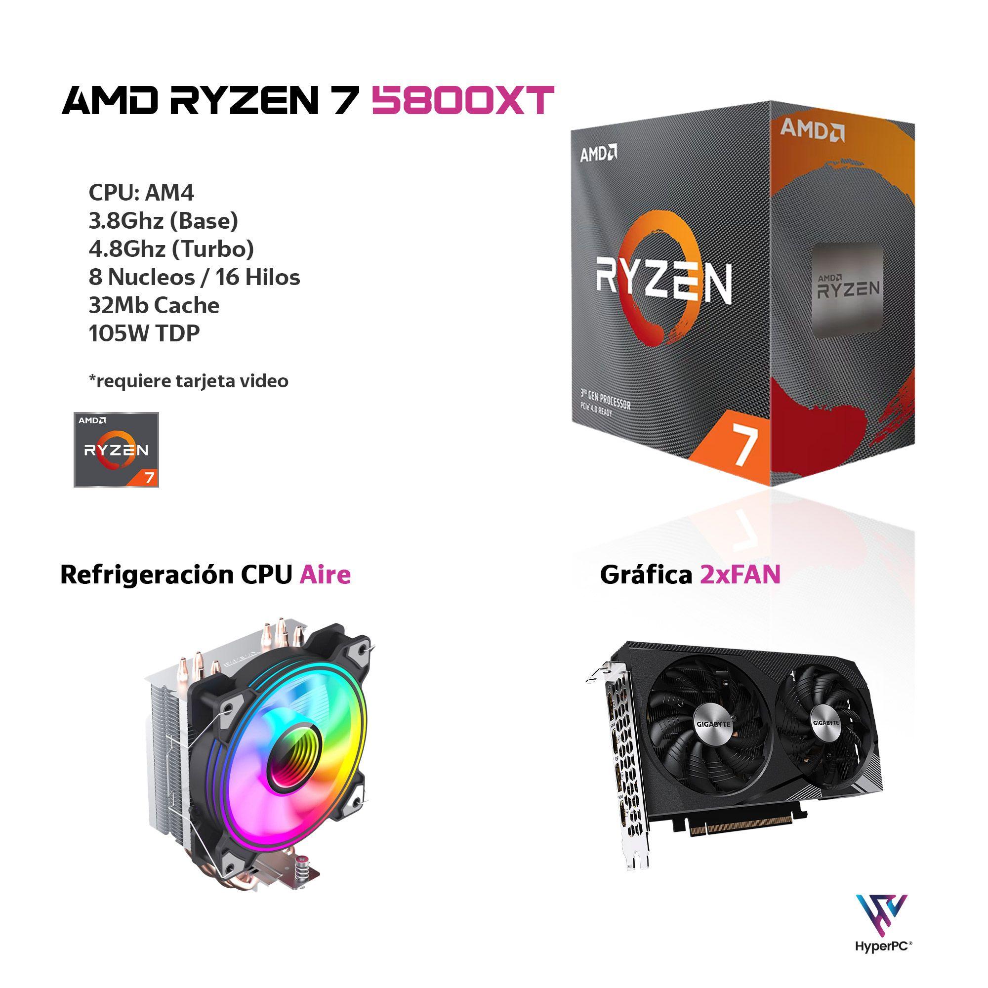 PC GAMER AMD RYZEN 7 5800XT 32gb 1Tb RTX 4060 WiFi Air-2