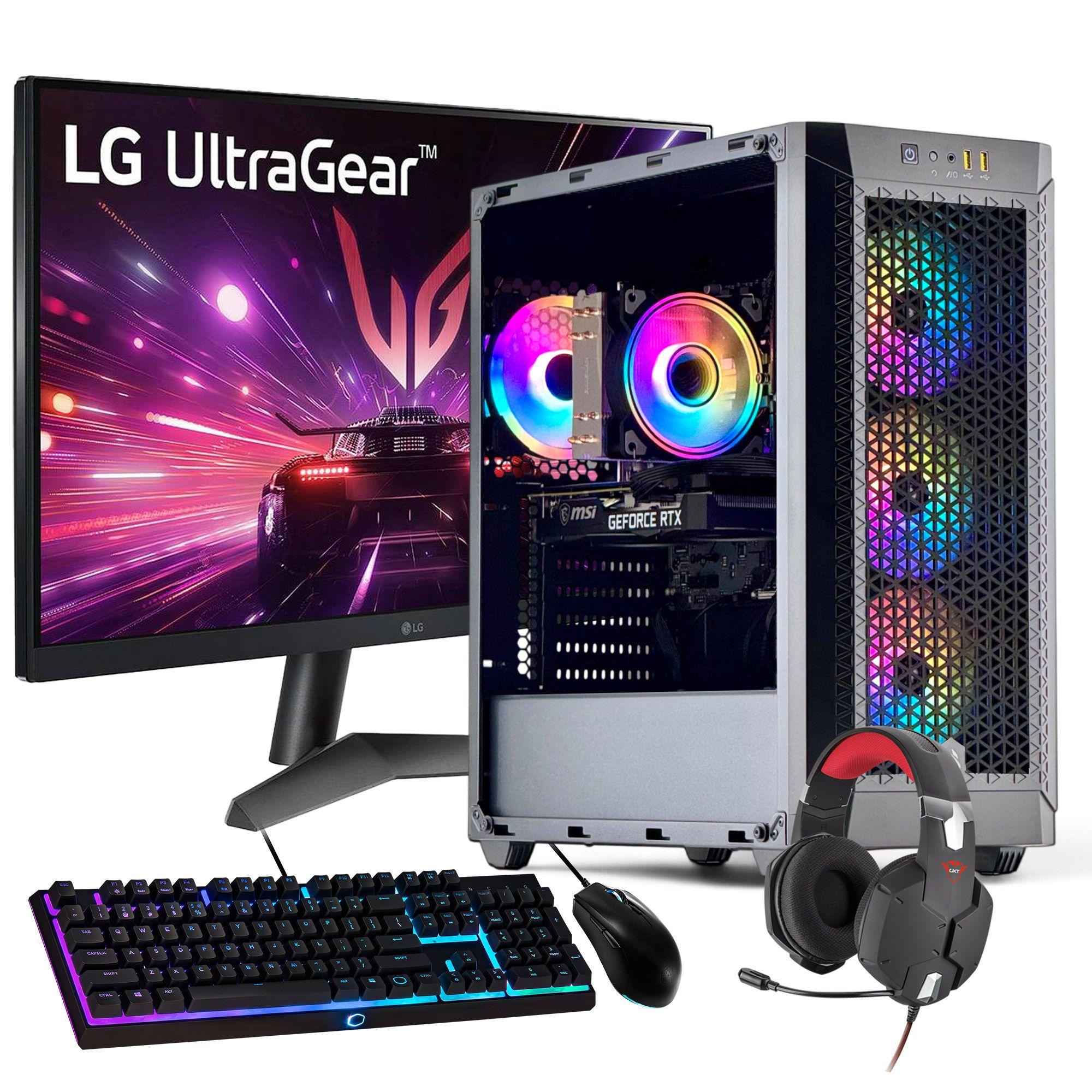 PC GAMER + MONITOR 24 + Perif: AMD RYZEN 5 5600XT 32Gb 1Tb RTX 4060 WiFi Air-0