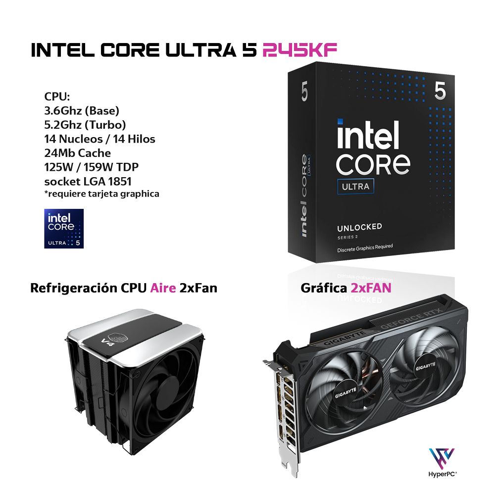 PC Workstation IA Intel Core Ultra 5 245K 32Gb DDR5 1Tb RTX 5060 Ti 16Gb-2