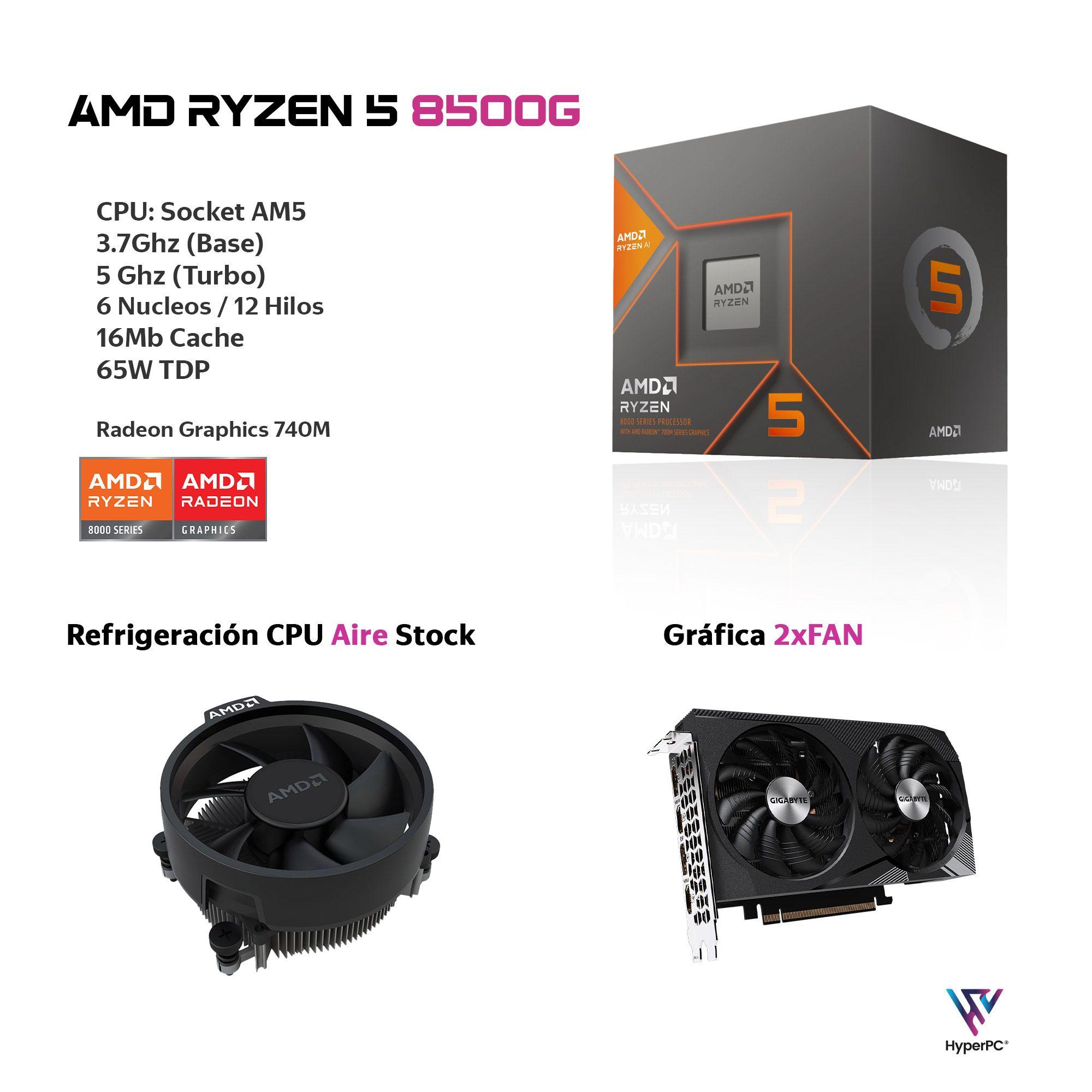 PC GAMER AMD RYZEN 5 8500G 32gb DDR5 1Tb RTX 3050 WiFi-2