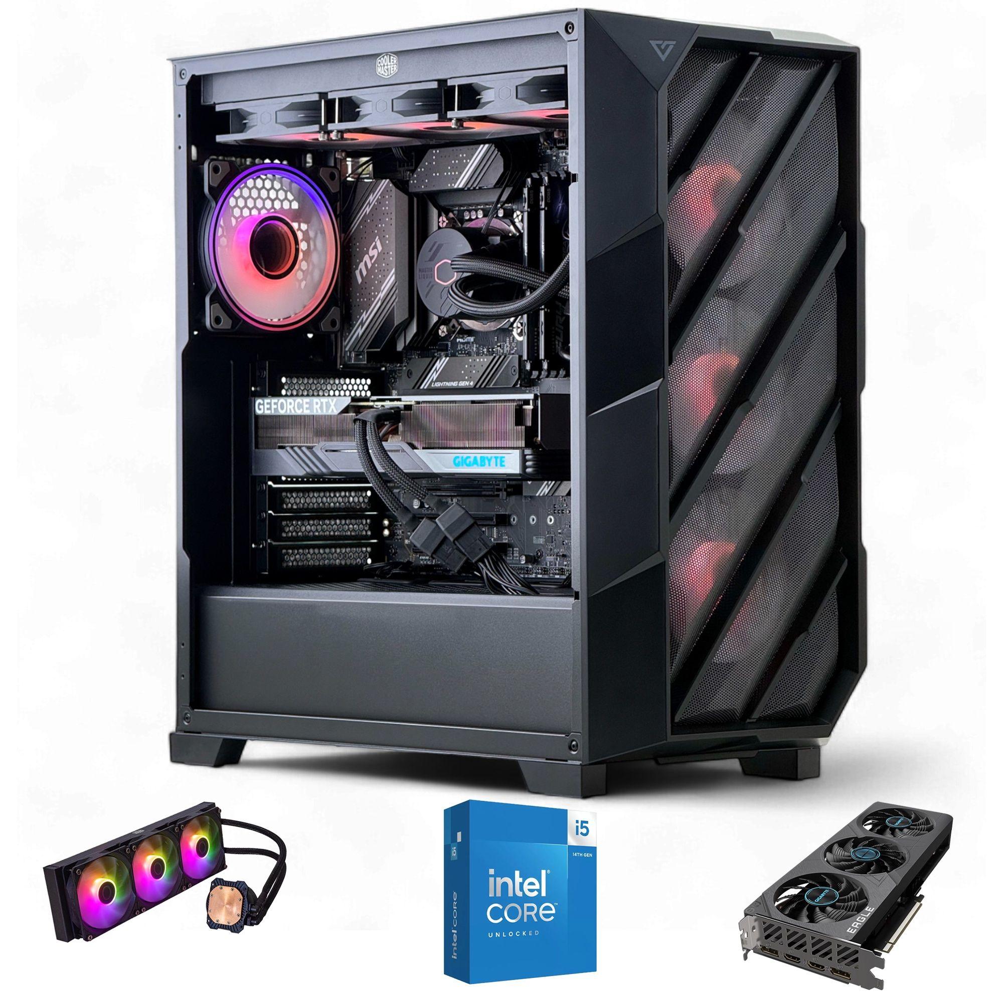 PC GAMER INTEL CORE i5 14600K 128gb DDR5 1Tb 4070 Ti SUPER WiFi-0