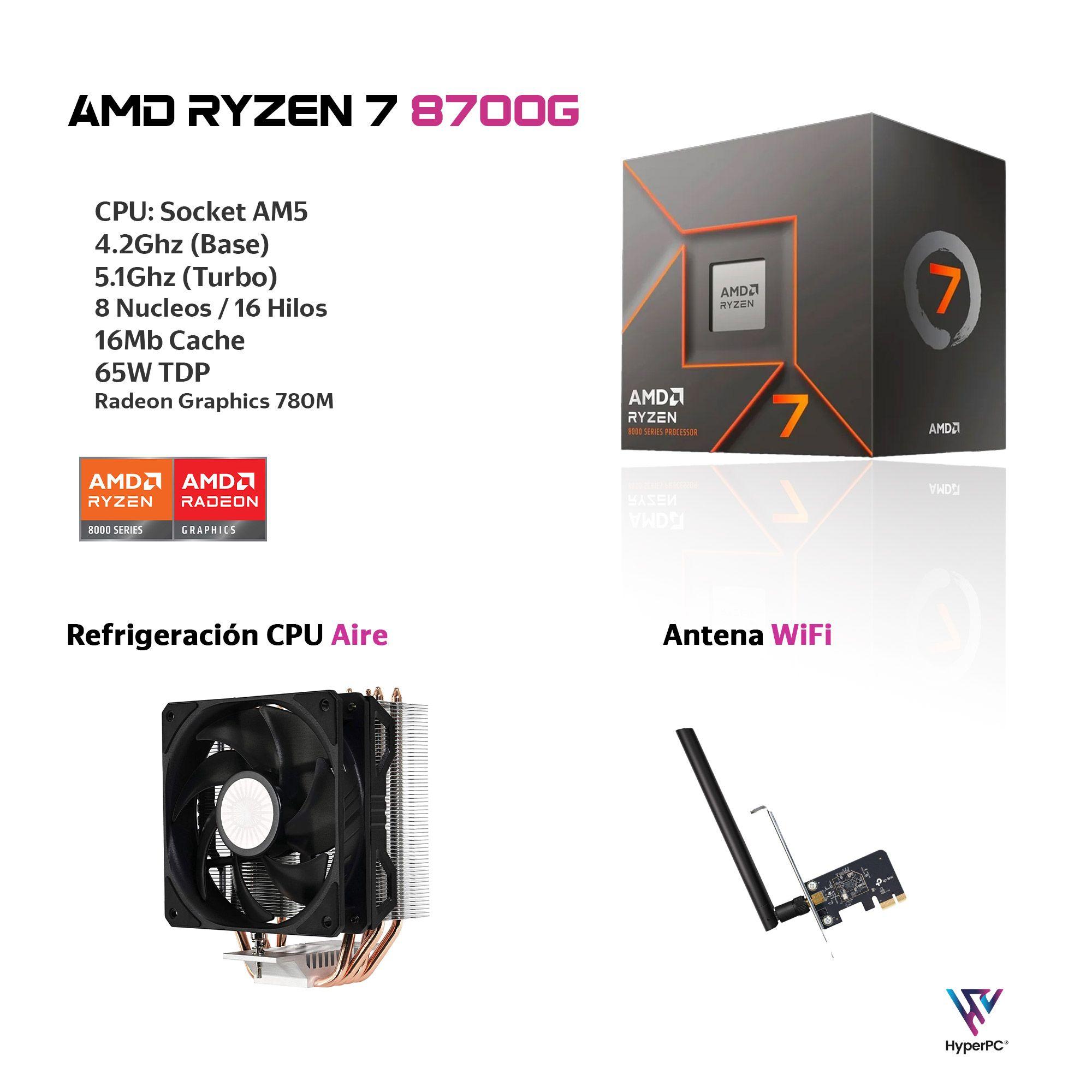 PC Workstation Audio Pro AMD RYZEN 7 8700G 32gb DDR5 1Tb-2
