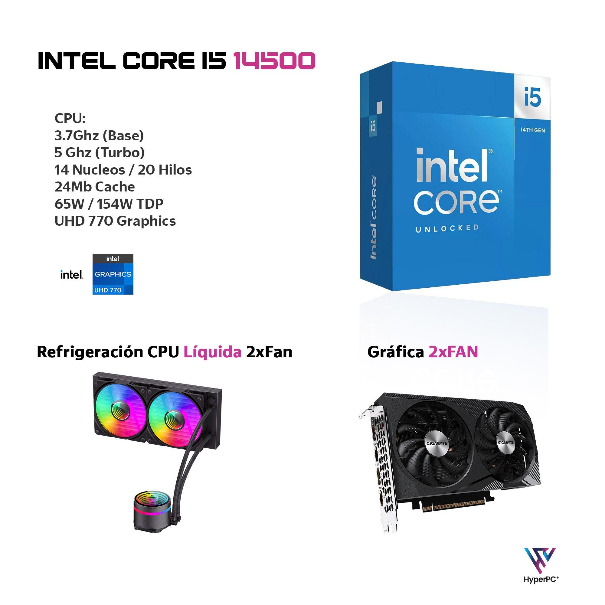 PC GAMER INTEL CORE i5 14500 64gb DDR5 2Tb RTX 3060 WiFi-2