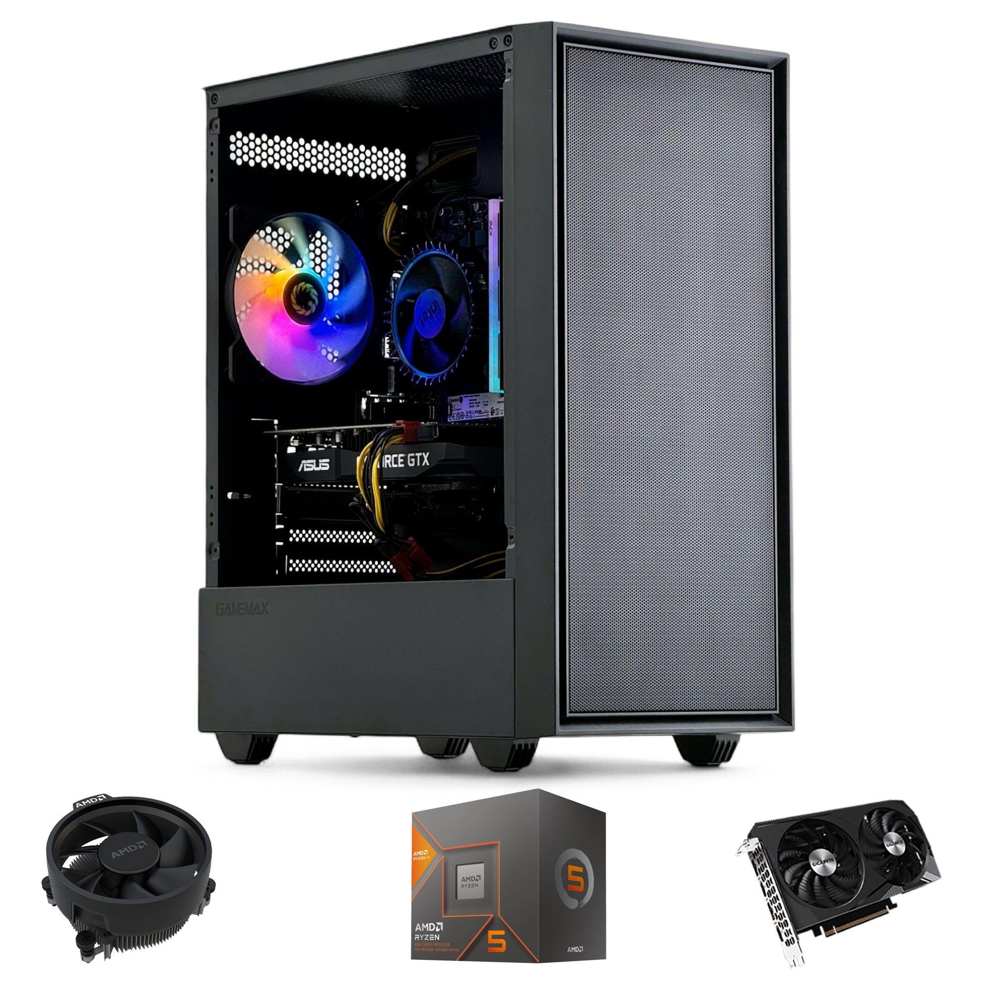 PC GAMER + MONITOR 24 + Perif: AMD RYZEN 5 8400 16gb 500Tb RTX 3050 WiFi-1
