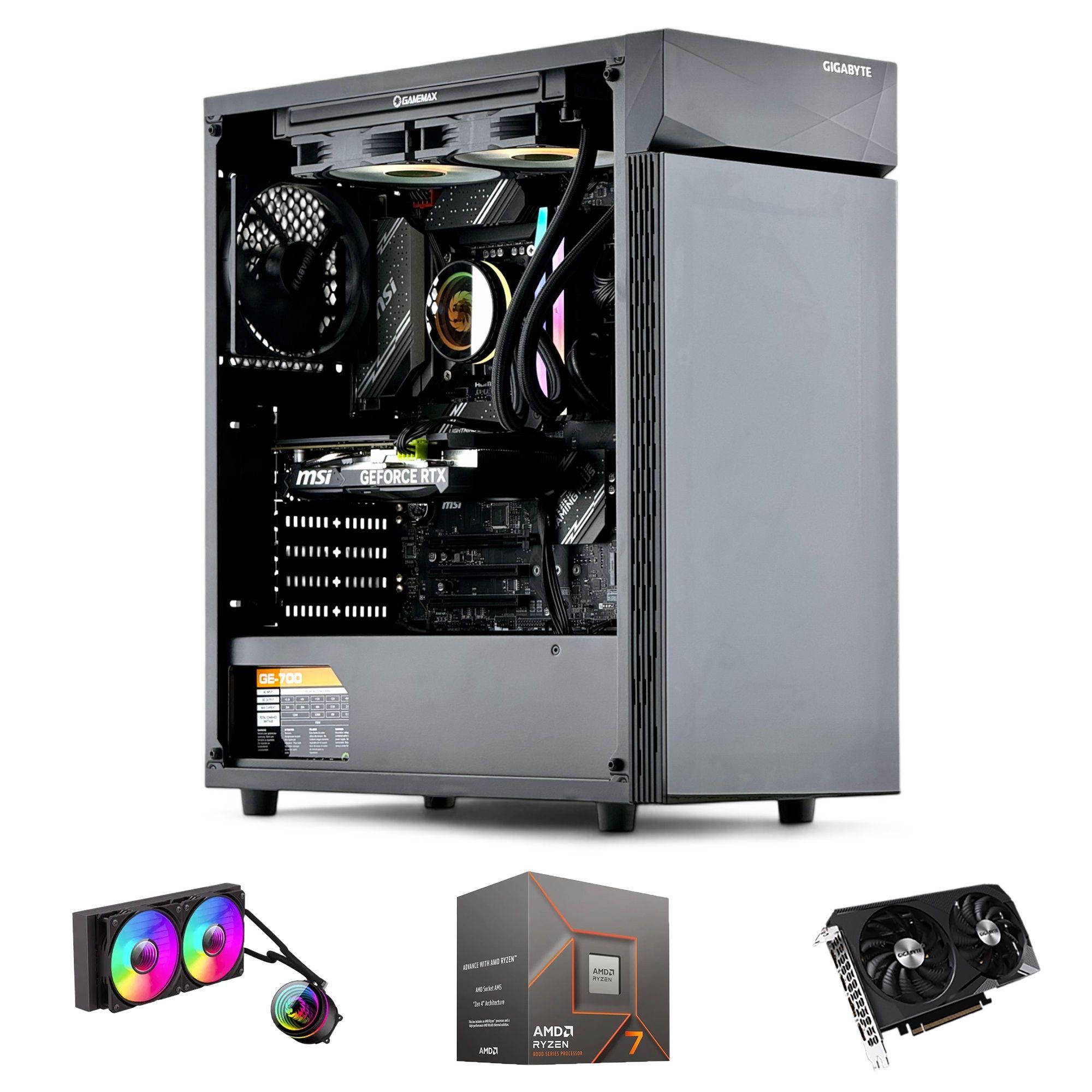 PC GAMER: AMD RYZEN 7 8700 32Gb DDR5 2Tb RTX 4070 SUPER WiFi-0