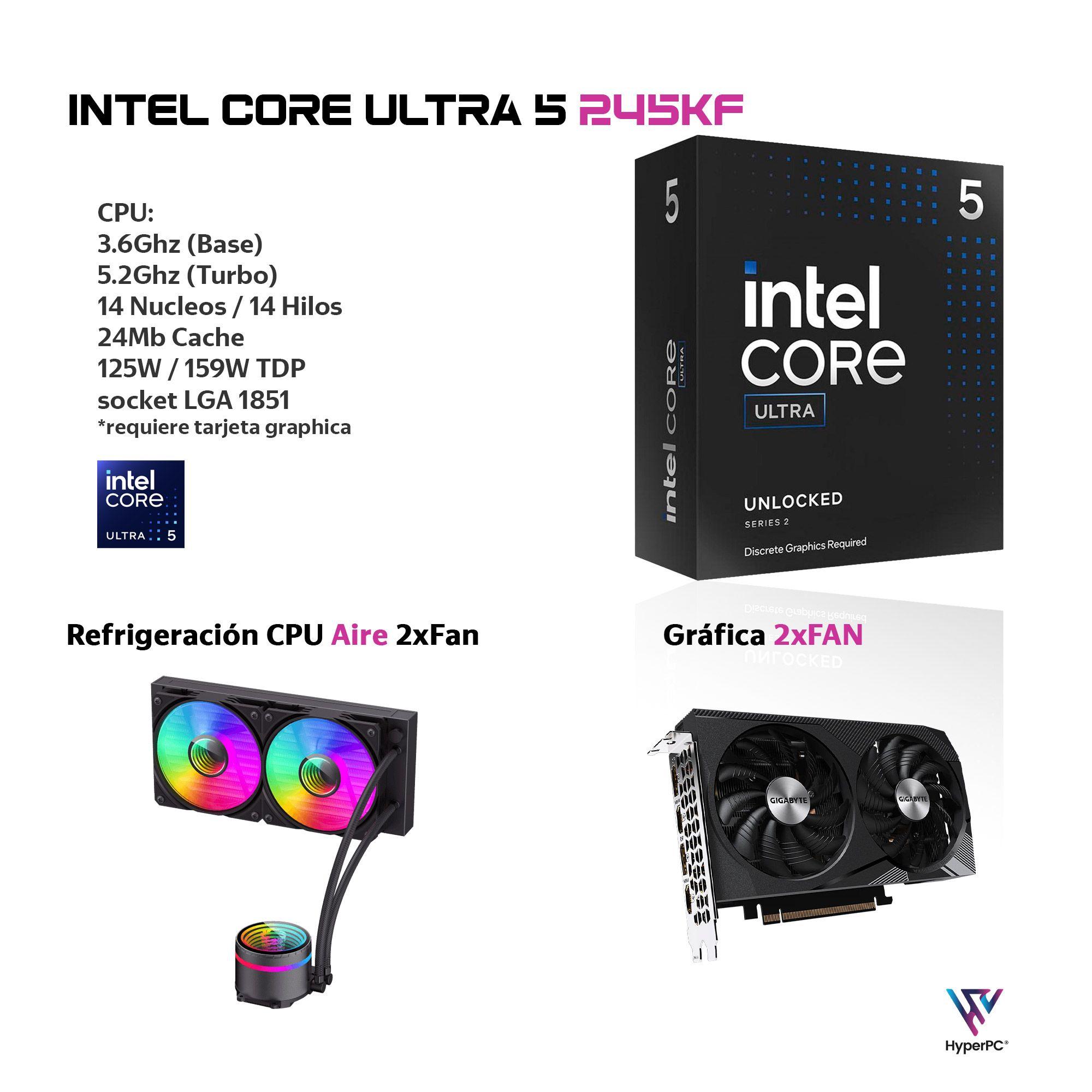 PC GAMER INTEL CORE Ultra 5 245K 64Gb DDR5 2Tb RTX 5070 12Gb-2