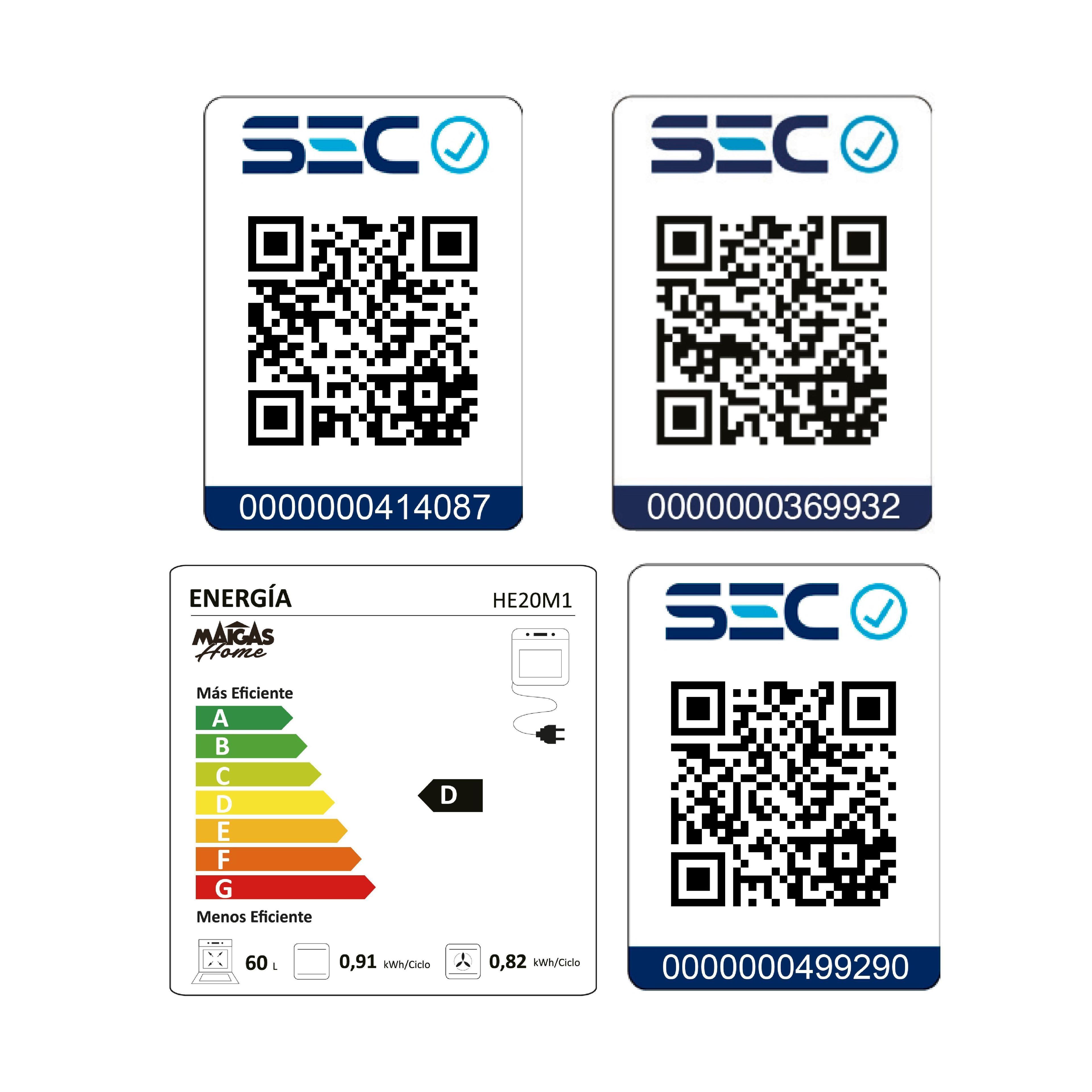 Kit Horno 60 litros con spiedo + Encimera vitrocerámica 4 quemadores + Campana retráctil-7