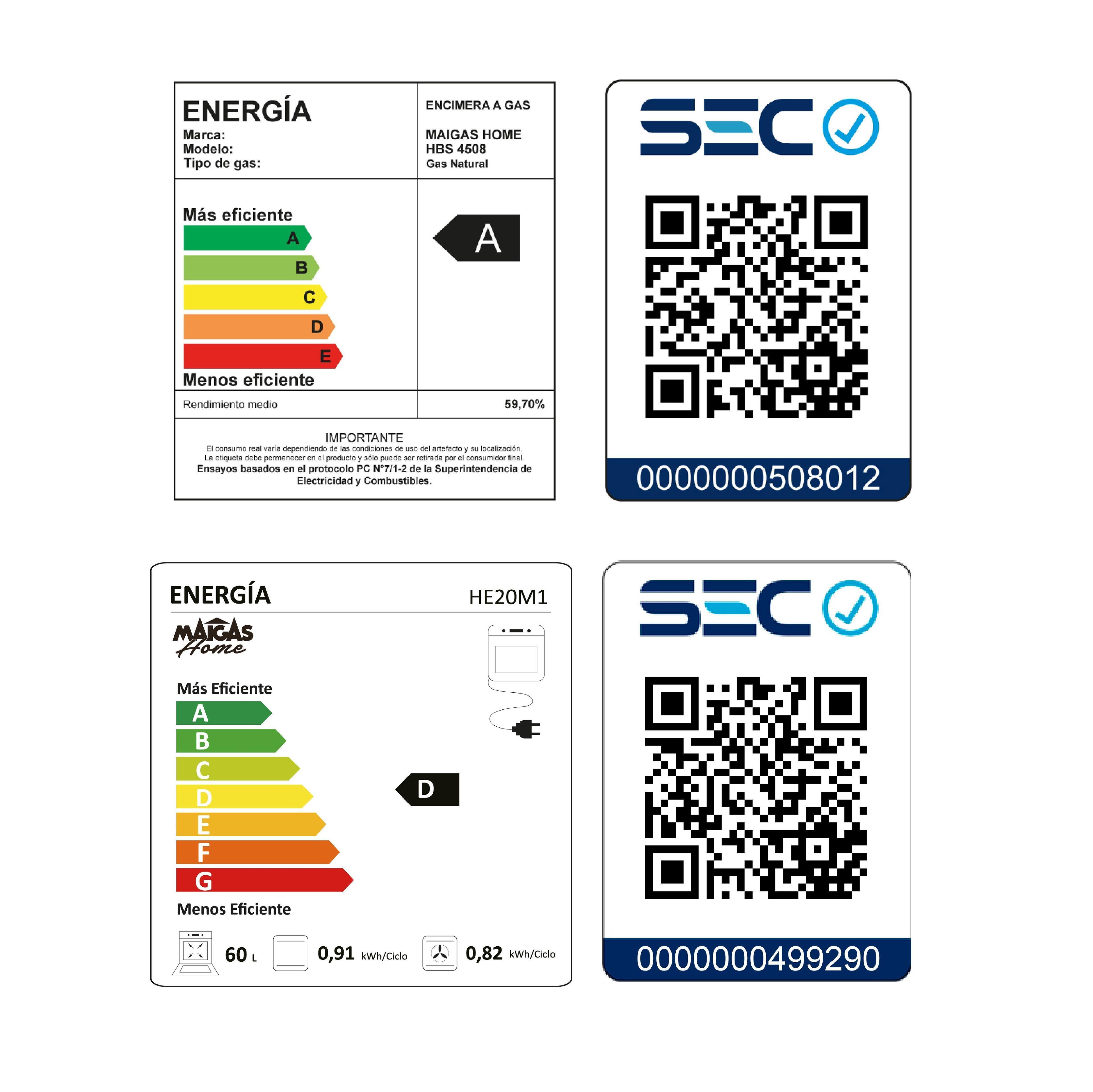 Kit Horno 60 litros con spiedo + Encimera a gas 4 quemadores-6